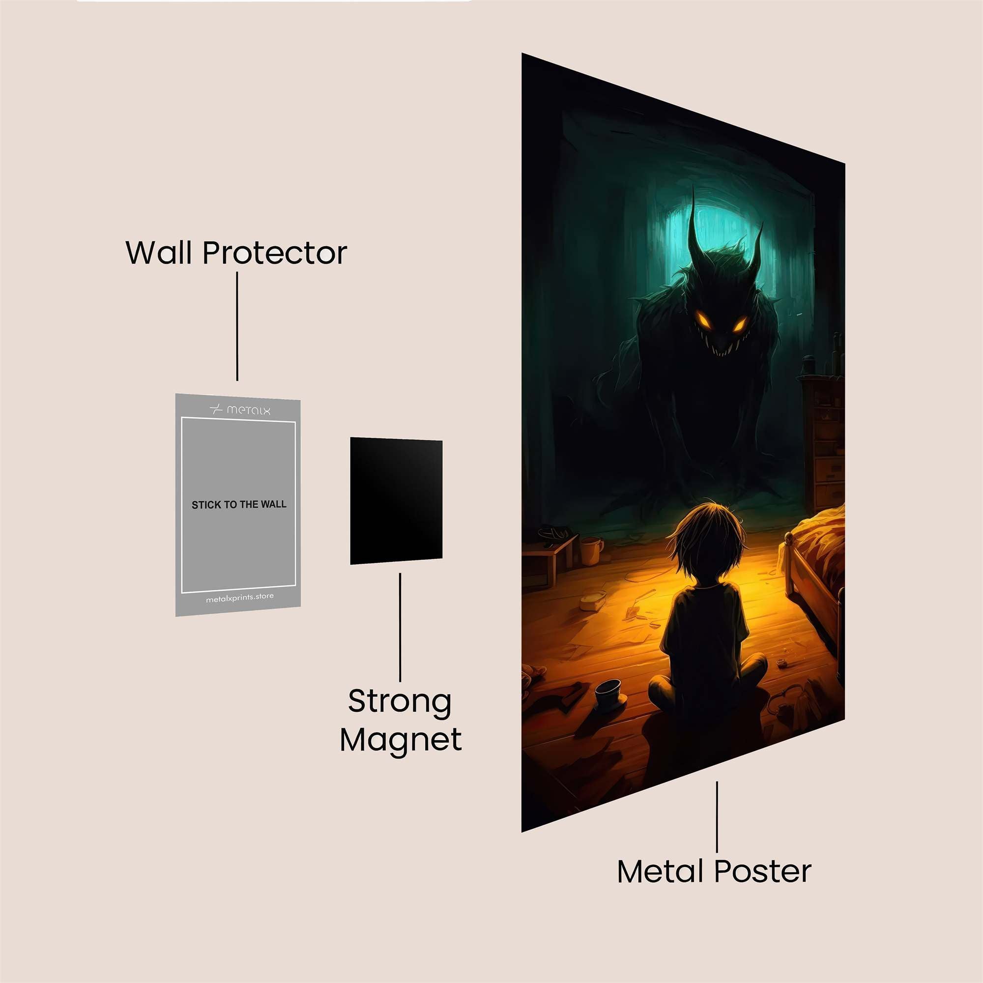 Monster Whisper Safe Wall Magnetic / M