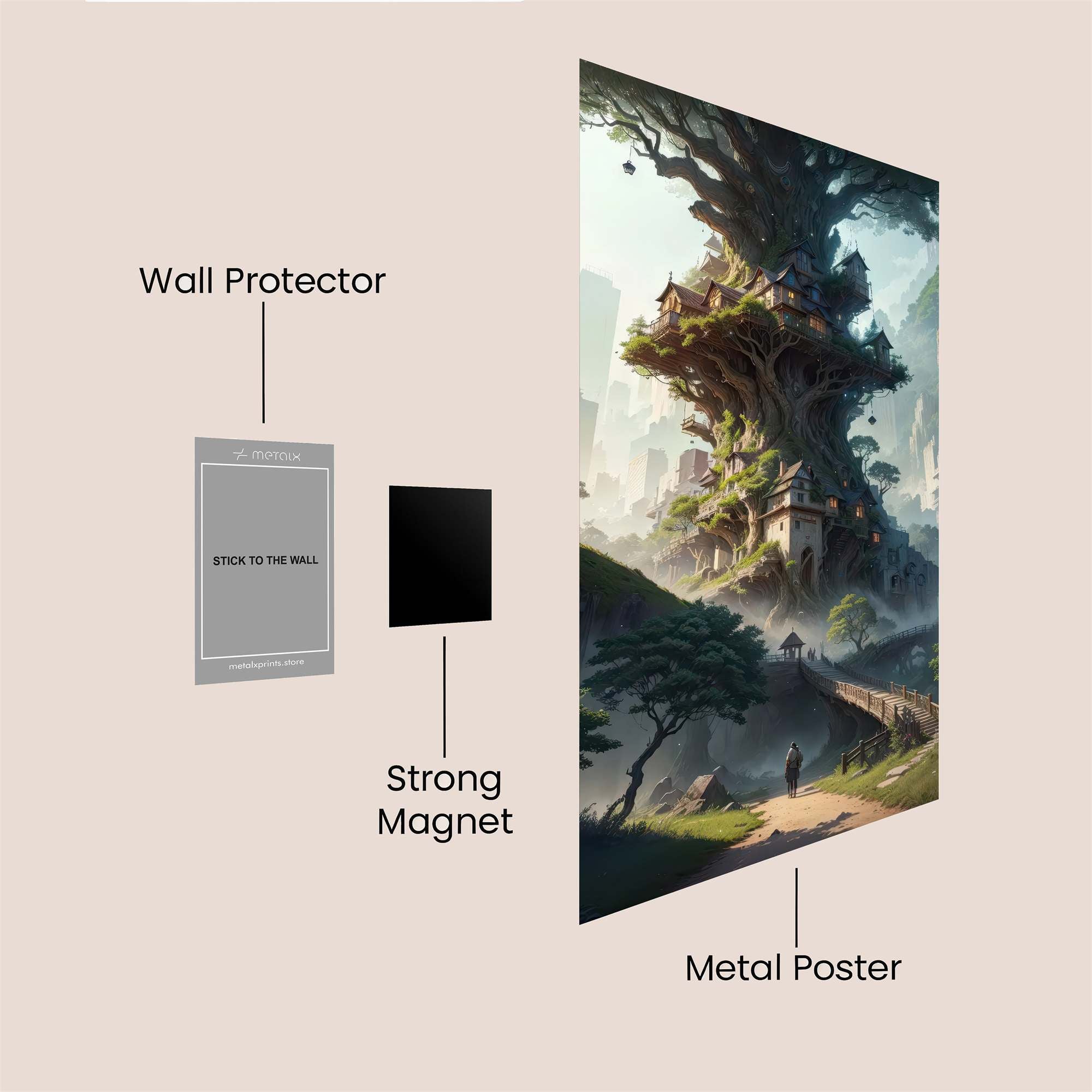 Treehaven Serenity Safe Wall Magnetic / M