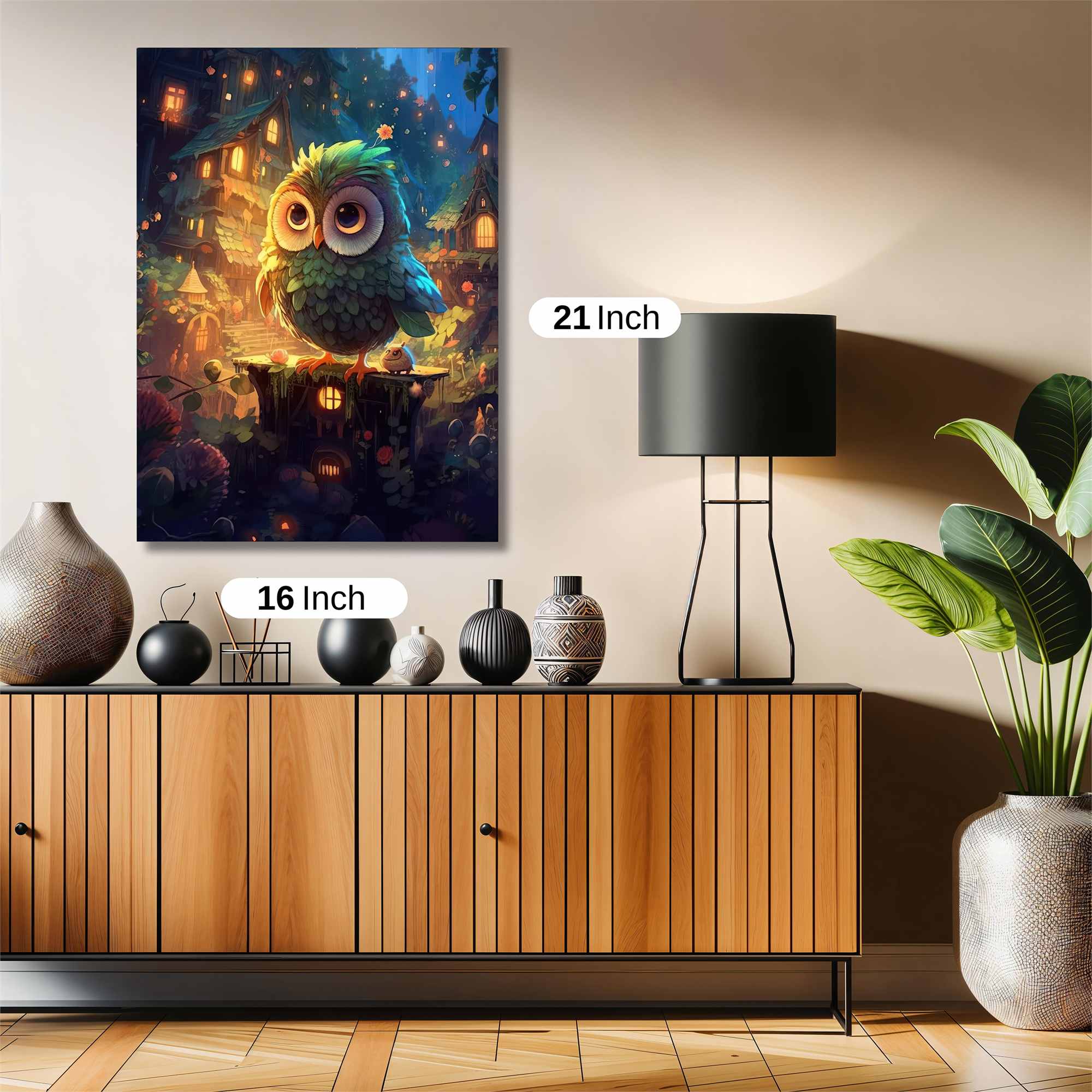 Owl Whimsy Safe Wall Magnetic / M