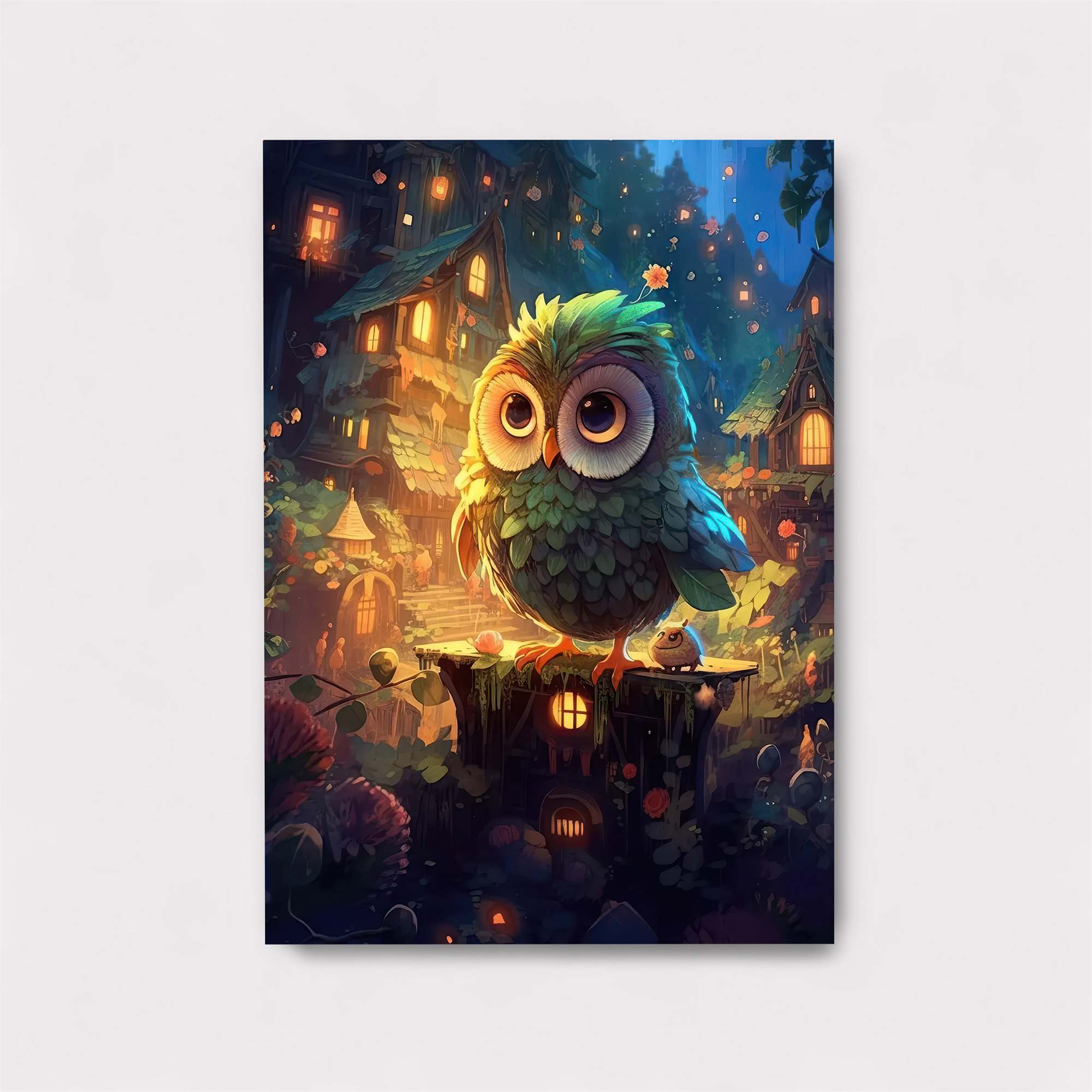 Owl Whimsy Safe Wall Magnetic / M