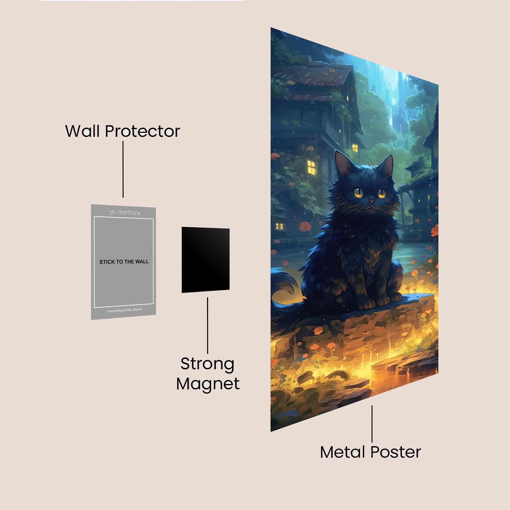 Mystic Glow Safe Wall Magnetic / M