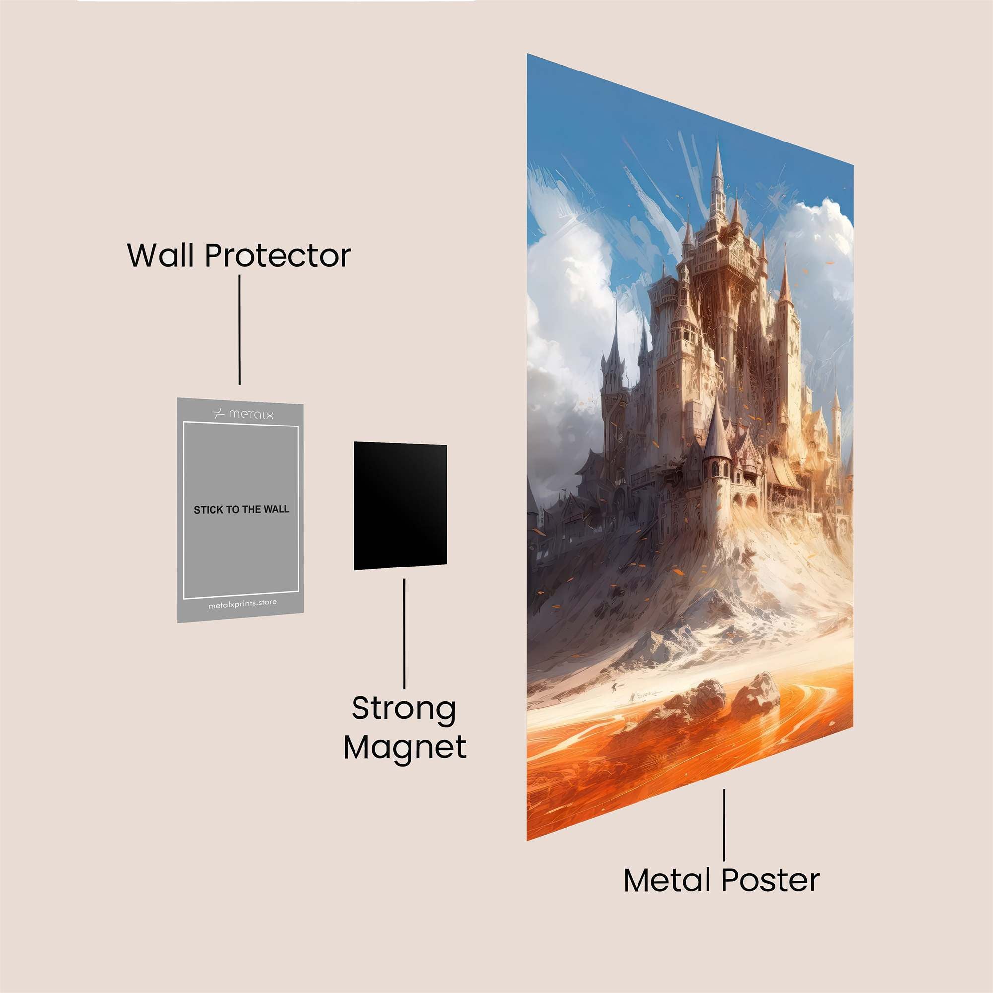 Castle Serenity Safe Wall Magnetic / M