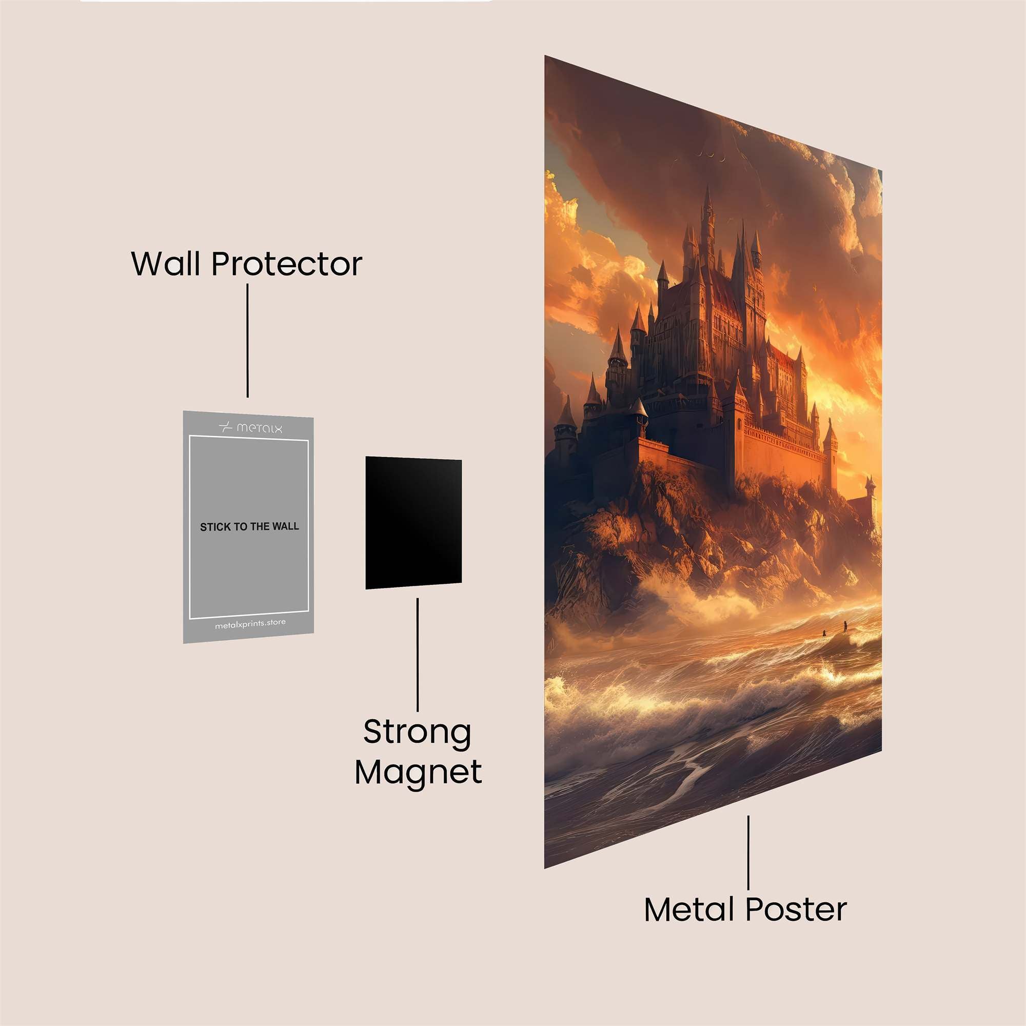 Castle Dawn Safe Wall Magnetic / M