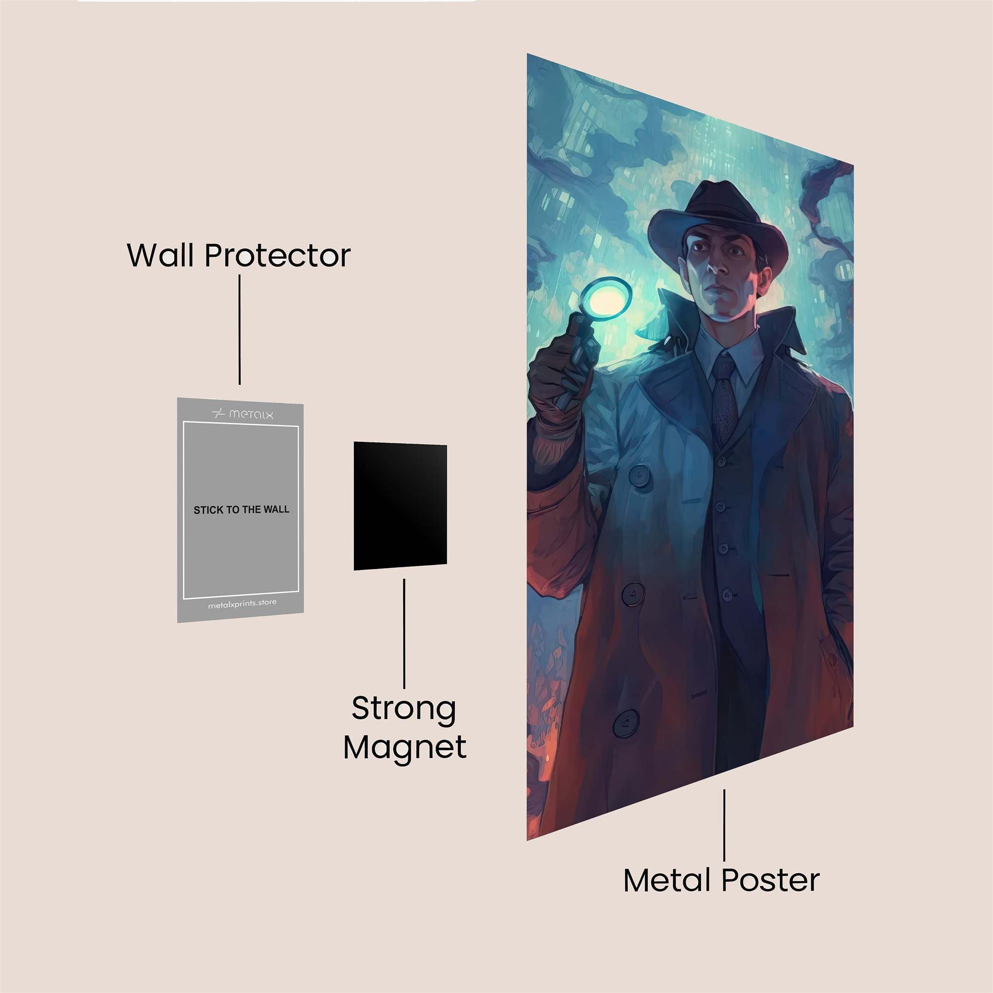 Detective Enigma Safe Wall Magnetic / M