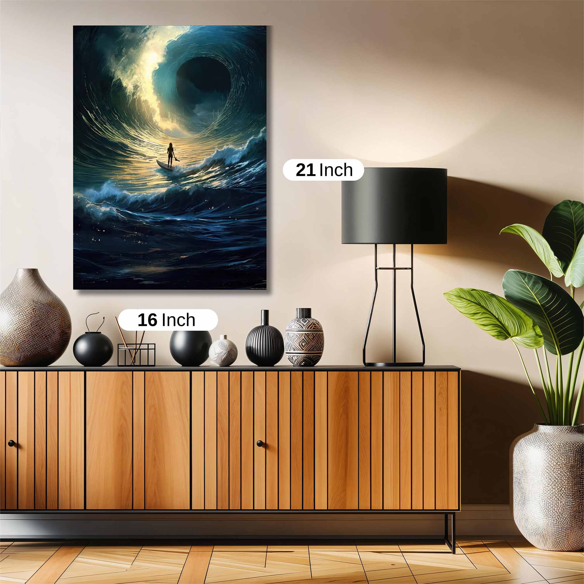 Surfer's Abyss Safe Wall Magnetic / M