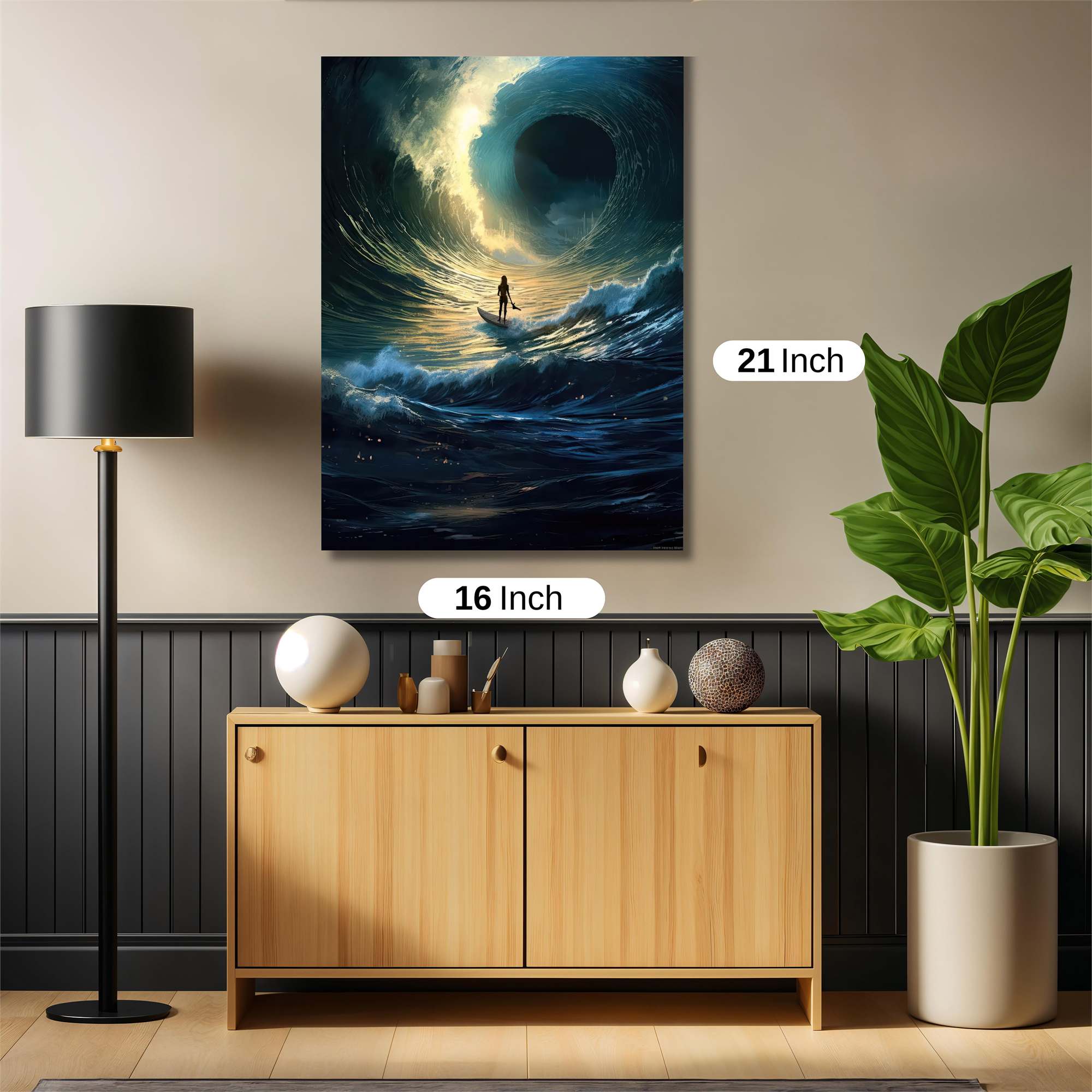 Surfer's Abyss Safe Wall Magnetic / M
