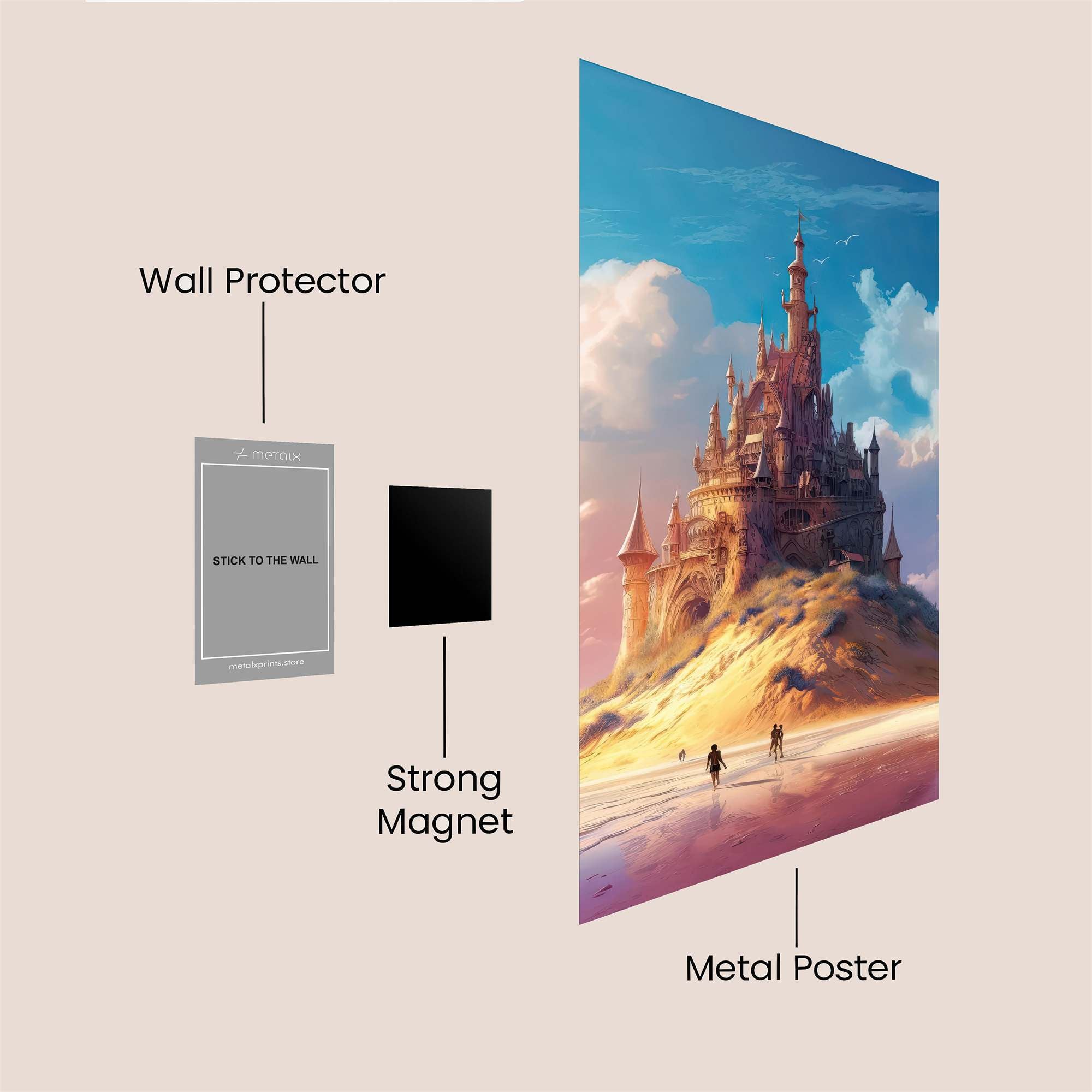 Castle Serenity Safe Wall Magnetic / M