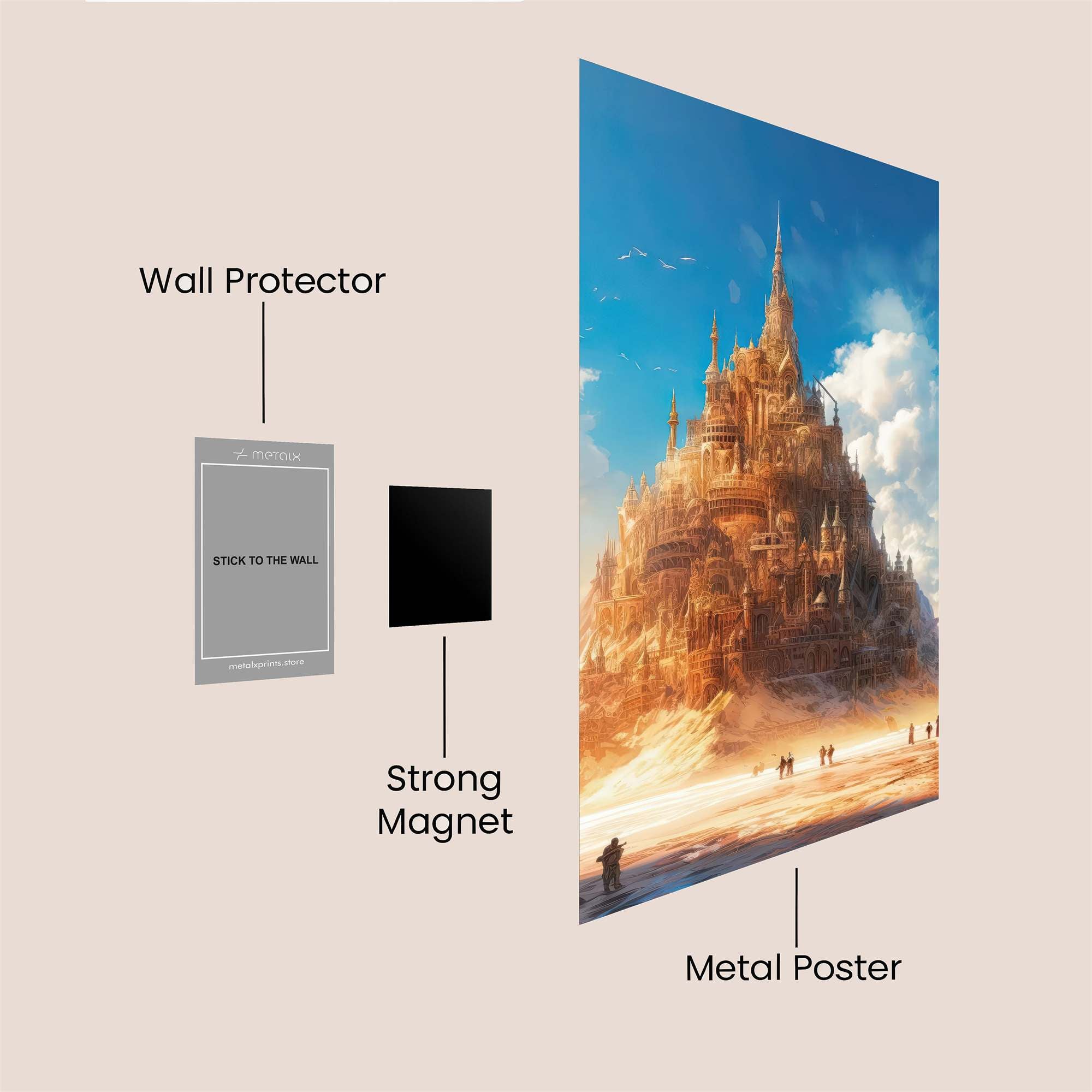 Castle Serene Safe Wall Magnetic / M