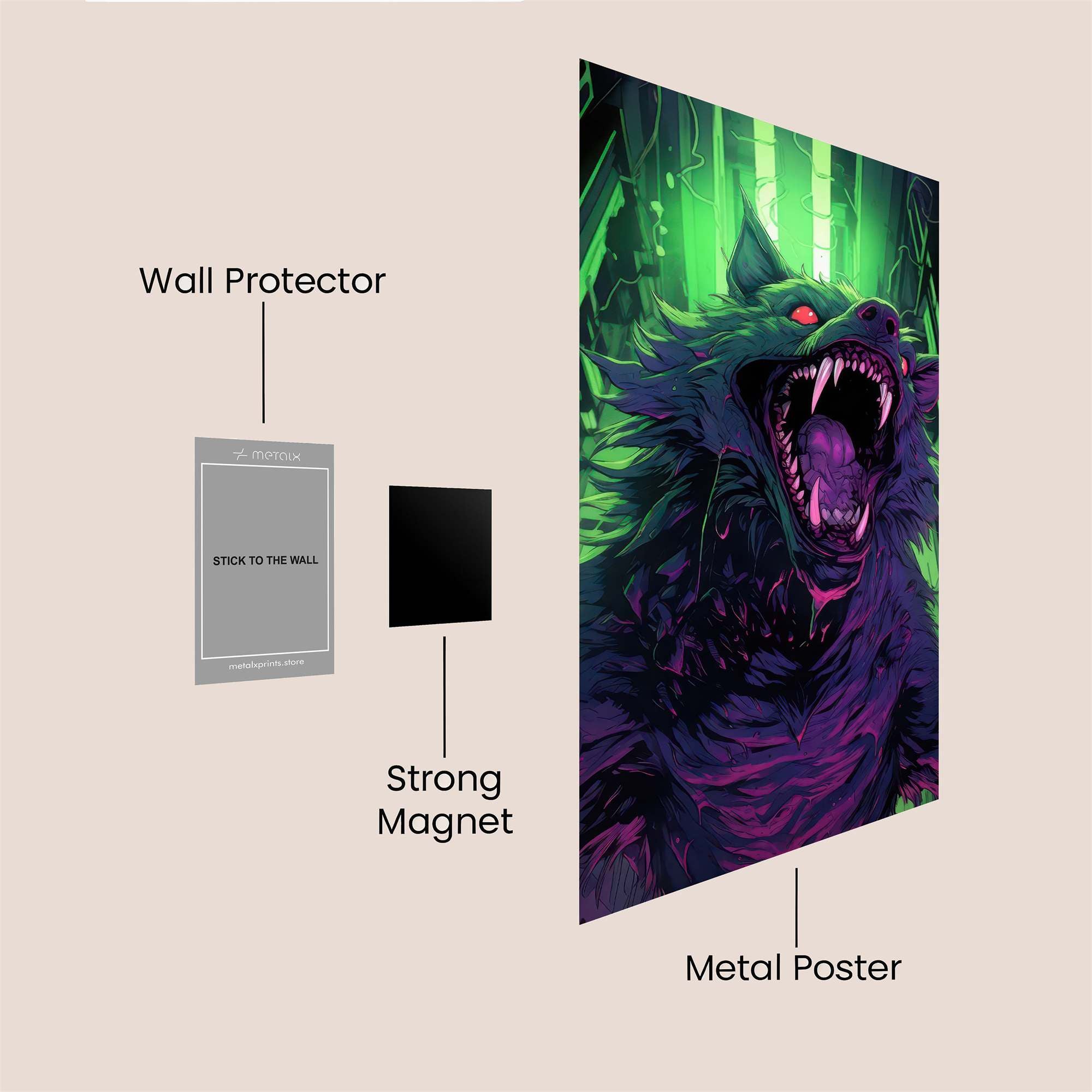 Cyber Rage Safe Wall Magnetic / M