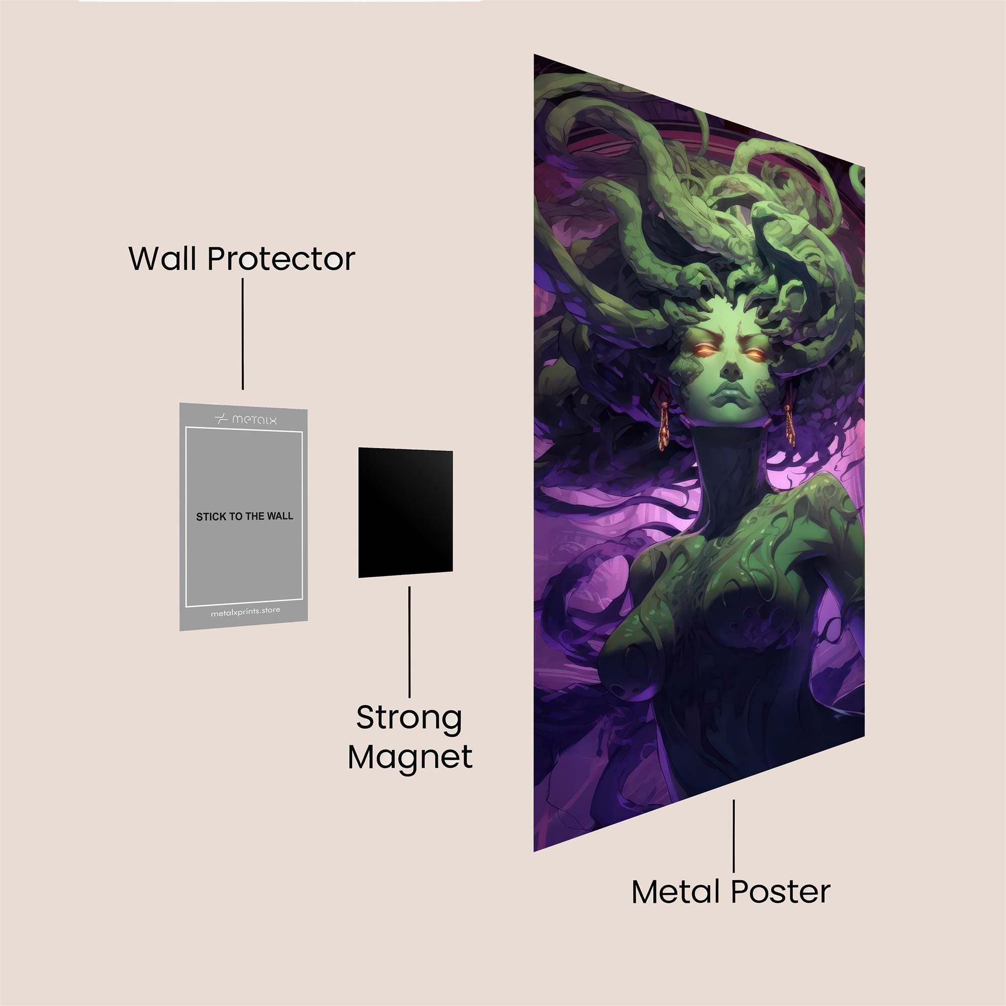 Medusa Enigma Safe Wall Magnetic / M