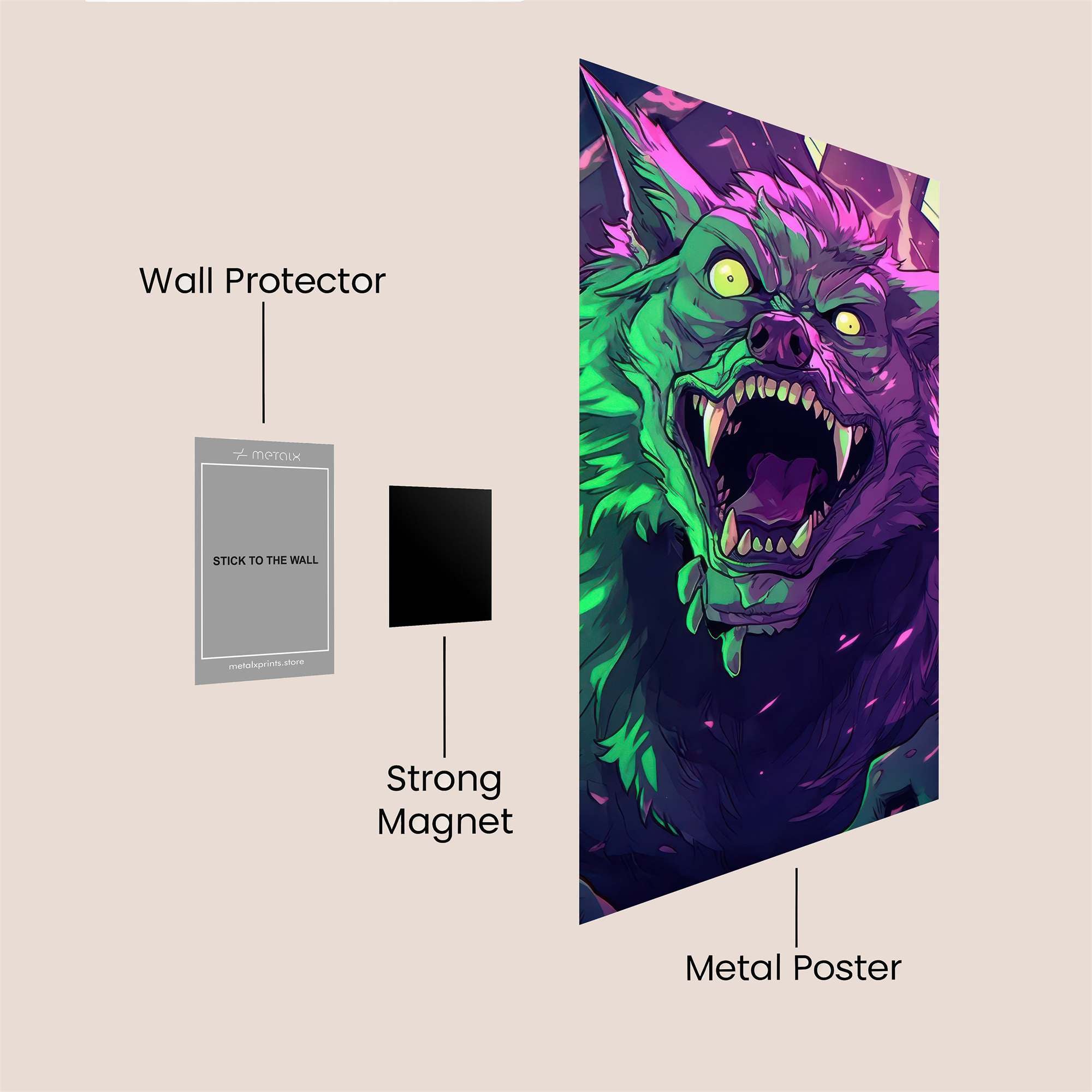 Werewolf Frenzy Safe Wall Magnetic / M