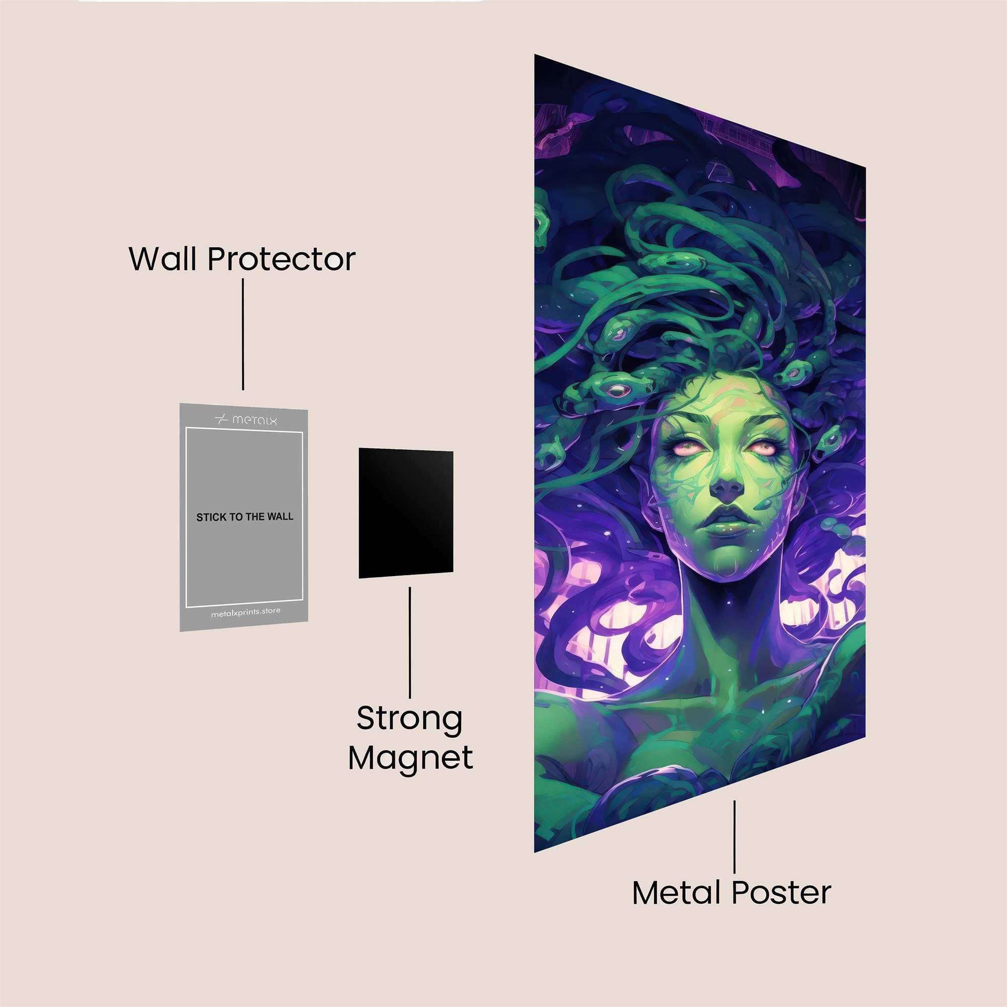 Medusa Enigmatic Safe Wall Magnetic / M