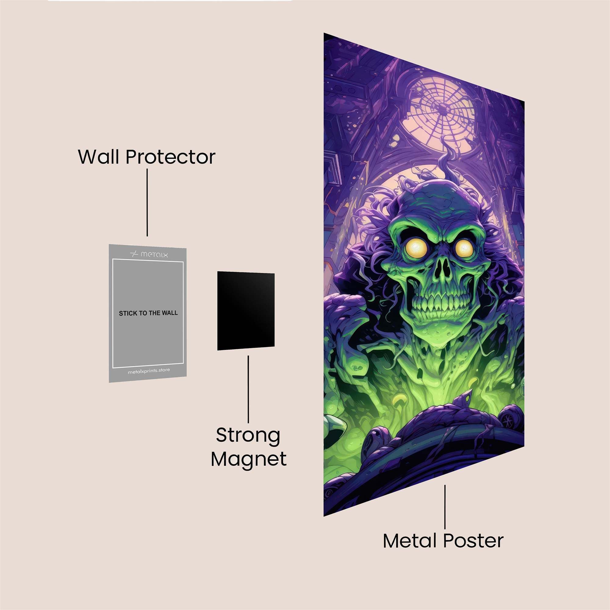 Ghoul Cathedral Safe Wall Magnetic / M