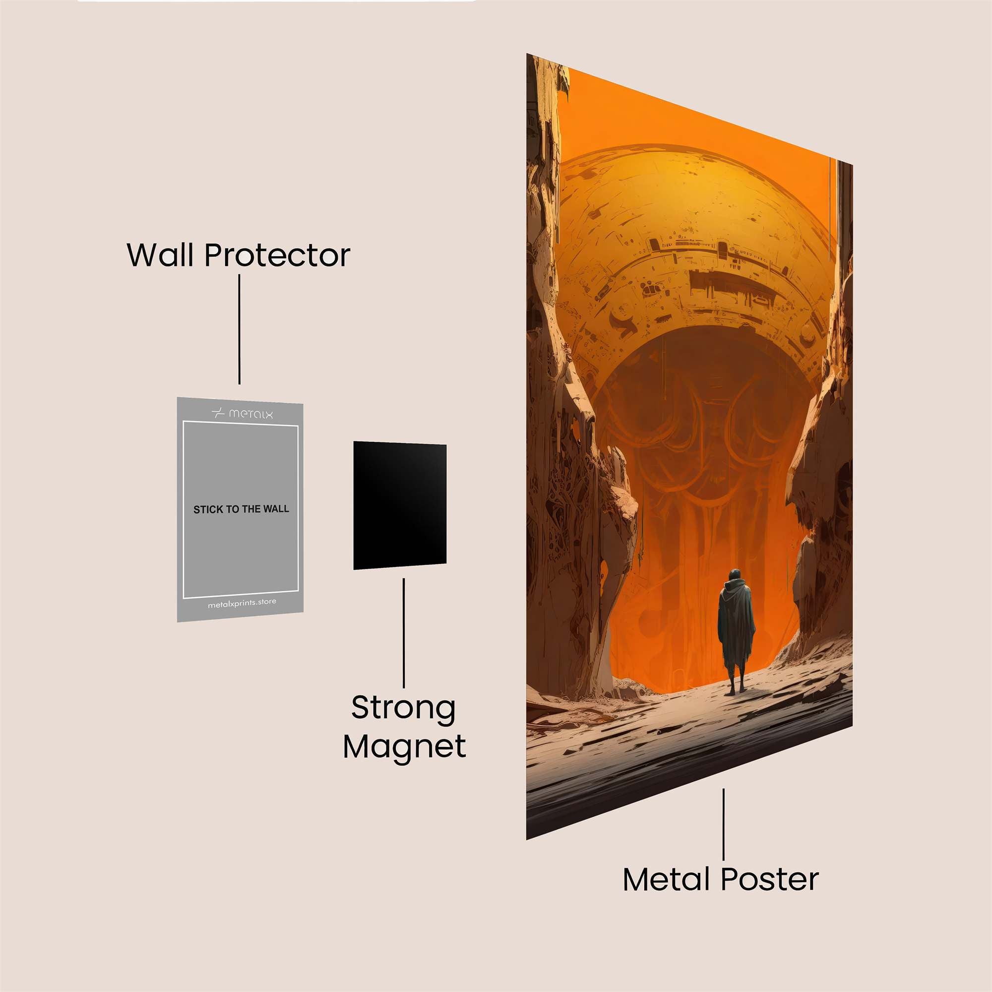 Sphere Enigma Safe Wall Magnetic / M