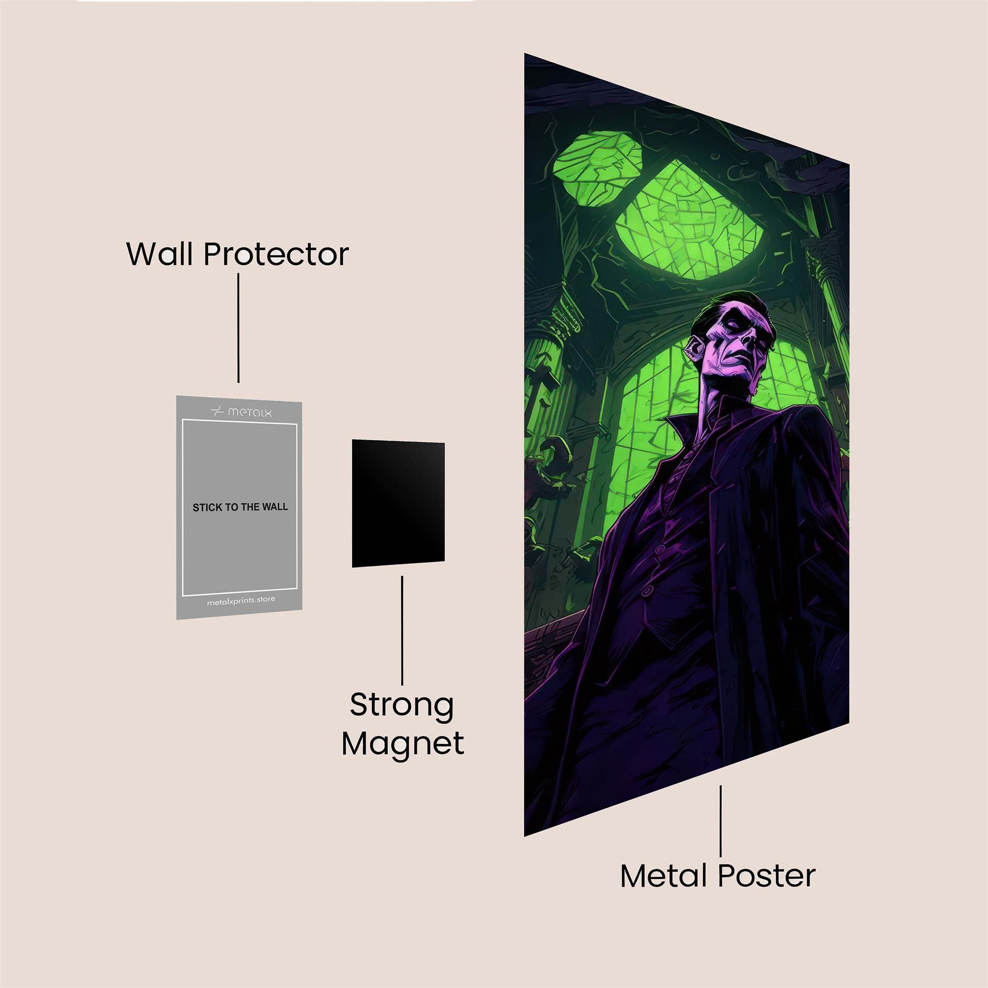 Gothic Gloom Safe Wall Magnetic / M