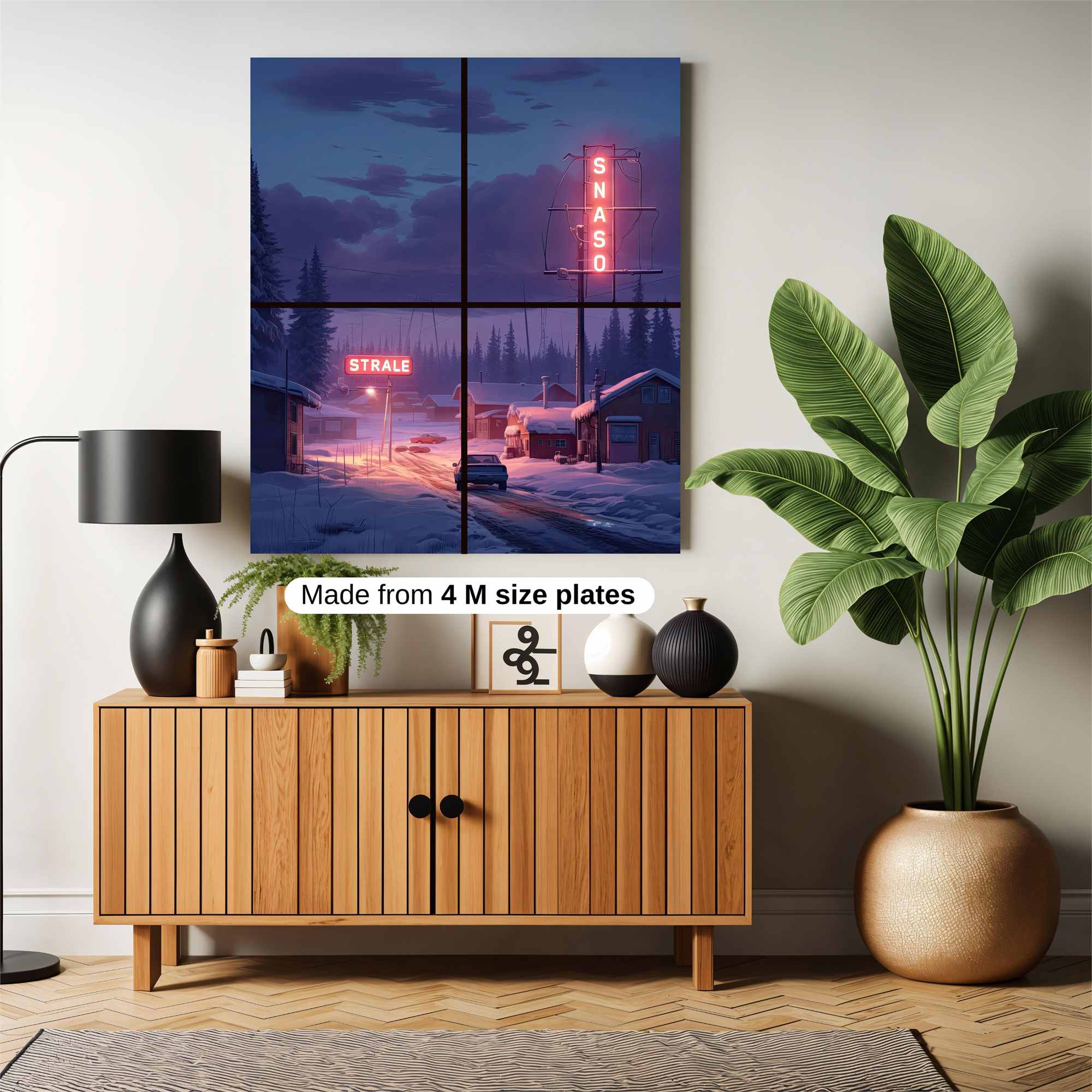 Neon Twilight Safe Wall Magnetic / M