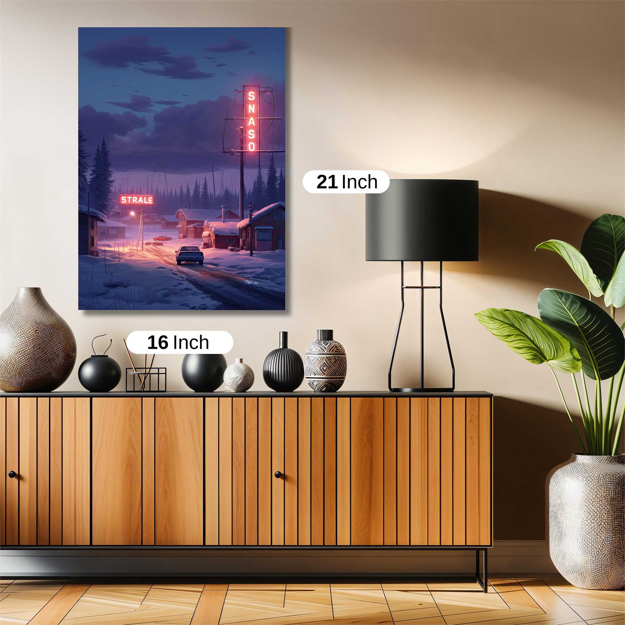 Neon Twilight Safe Wall Magnetic / M