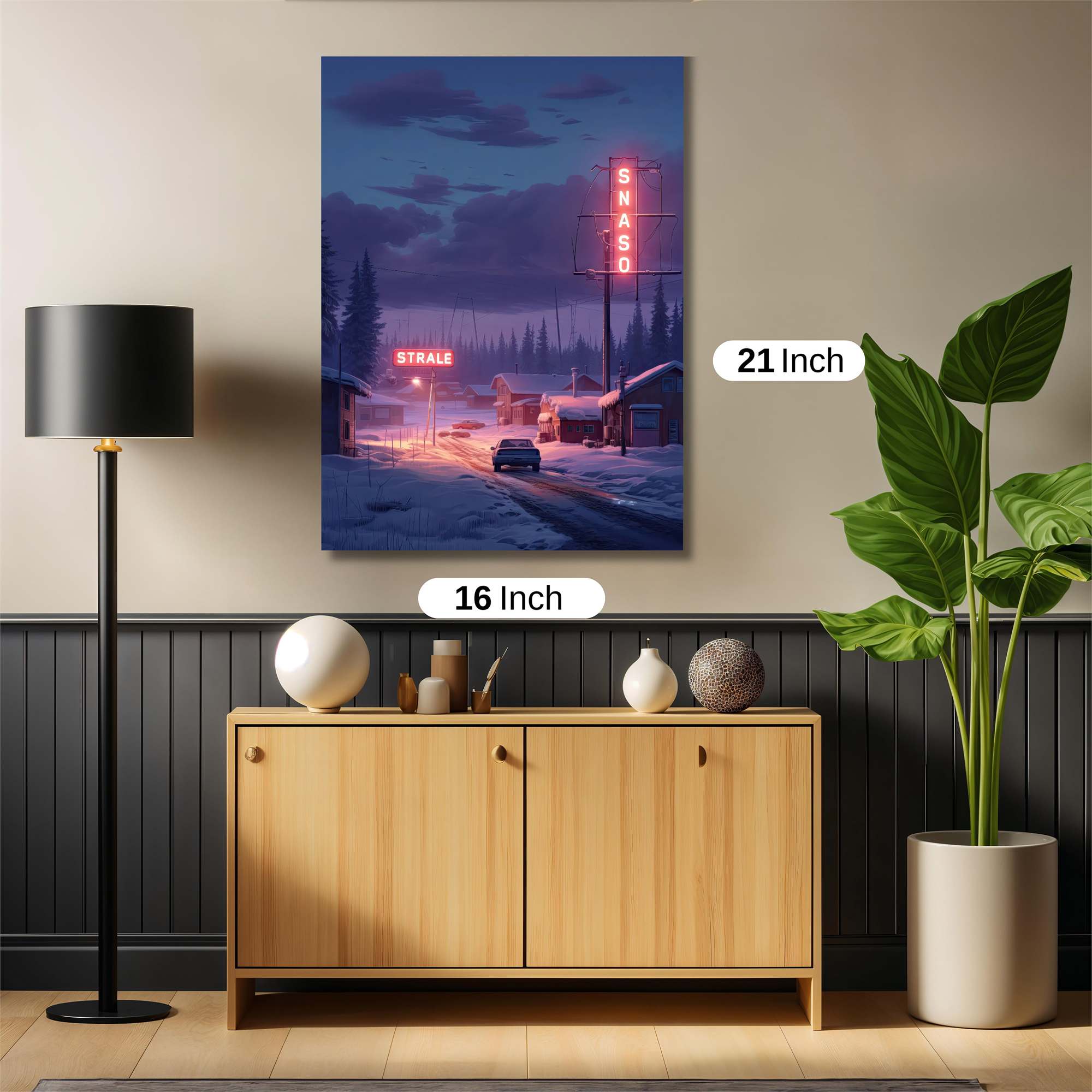 Neon Twilight Safe Wall Magnetic / M