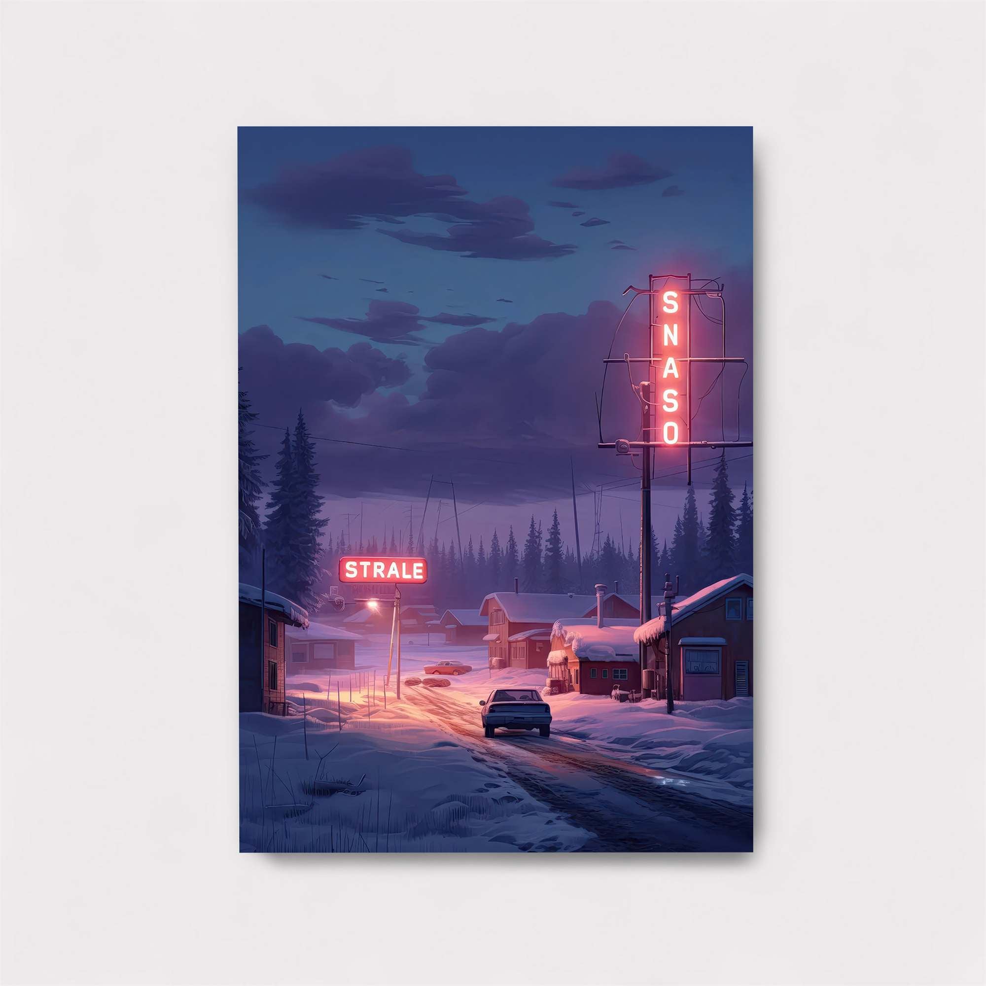 Neon Twilight Safe Wall Magnetic / M
