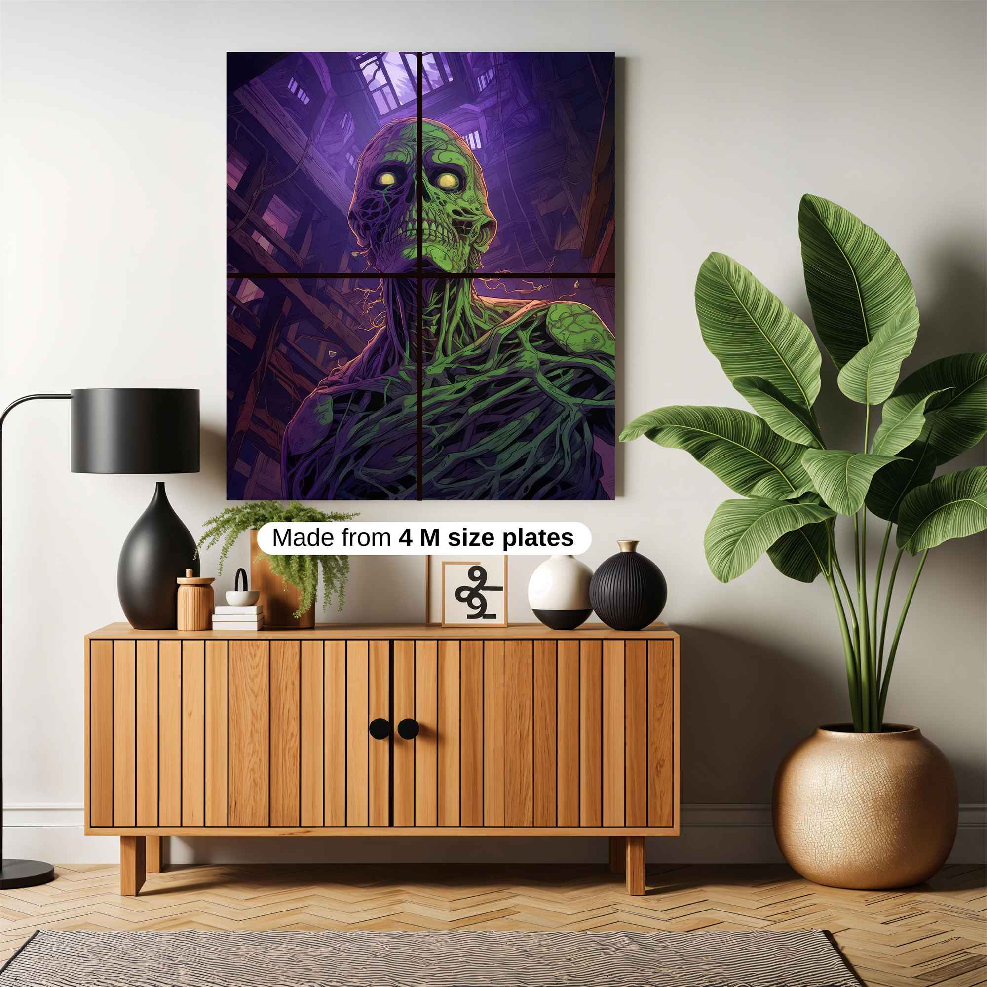 Zombie Gloom Safe Wall Magnetic / M