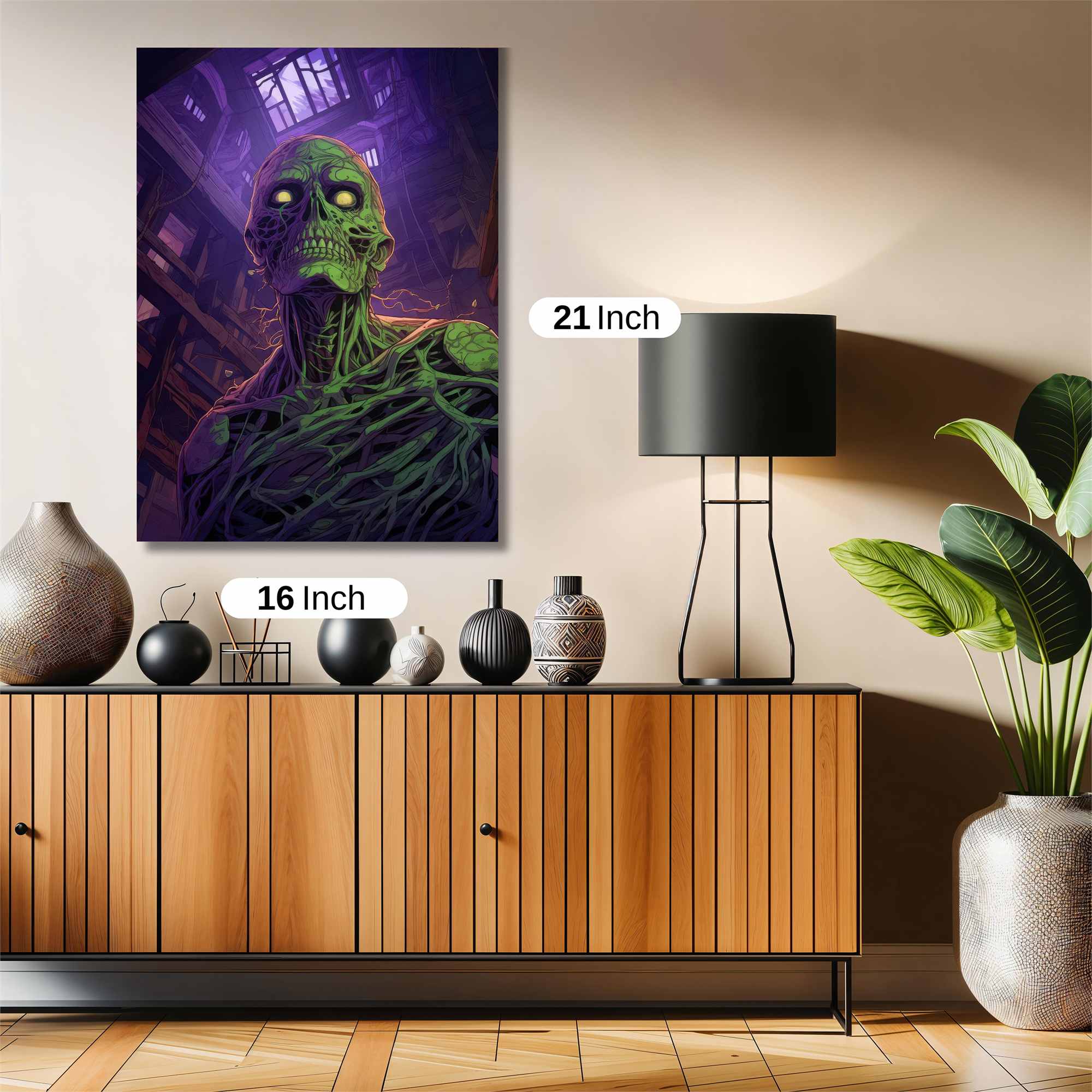 Zombie Gloom Safe Wall Magnetic / M