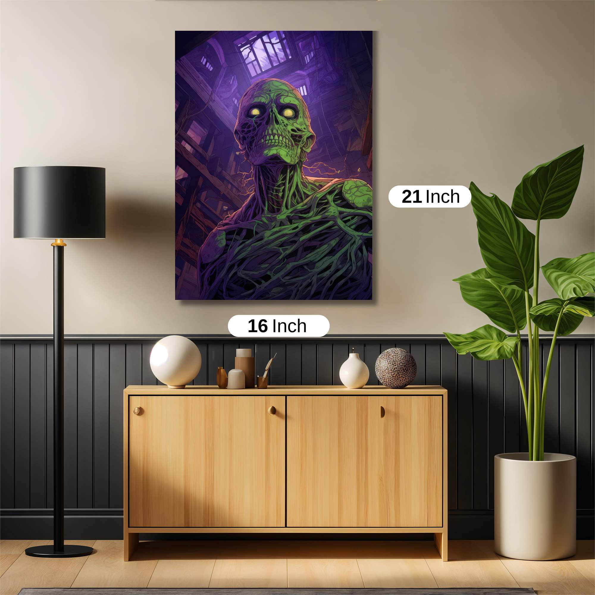 Zombie Gloom Safe Wall Magnetic / M