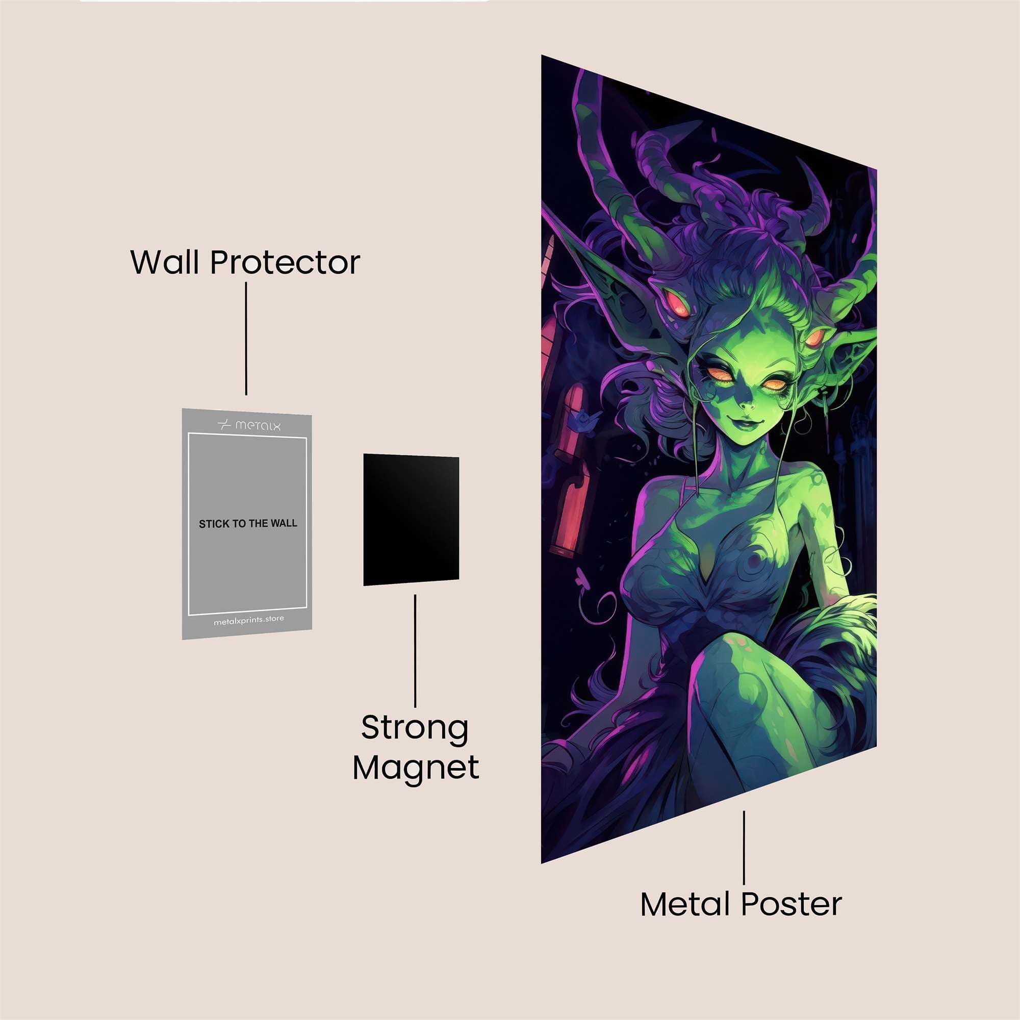 Demon Enigma Safe Wall Magnetic / M