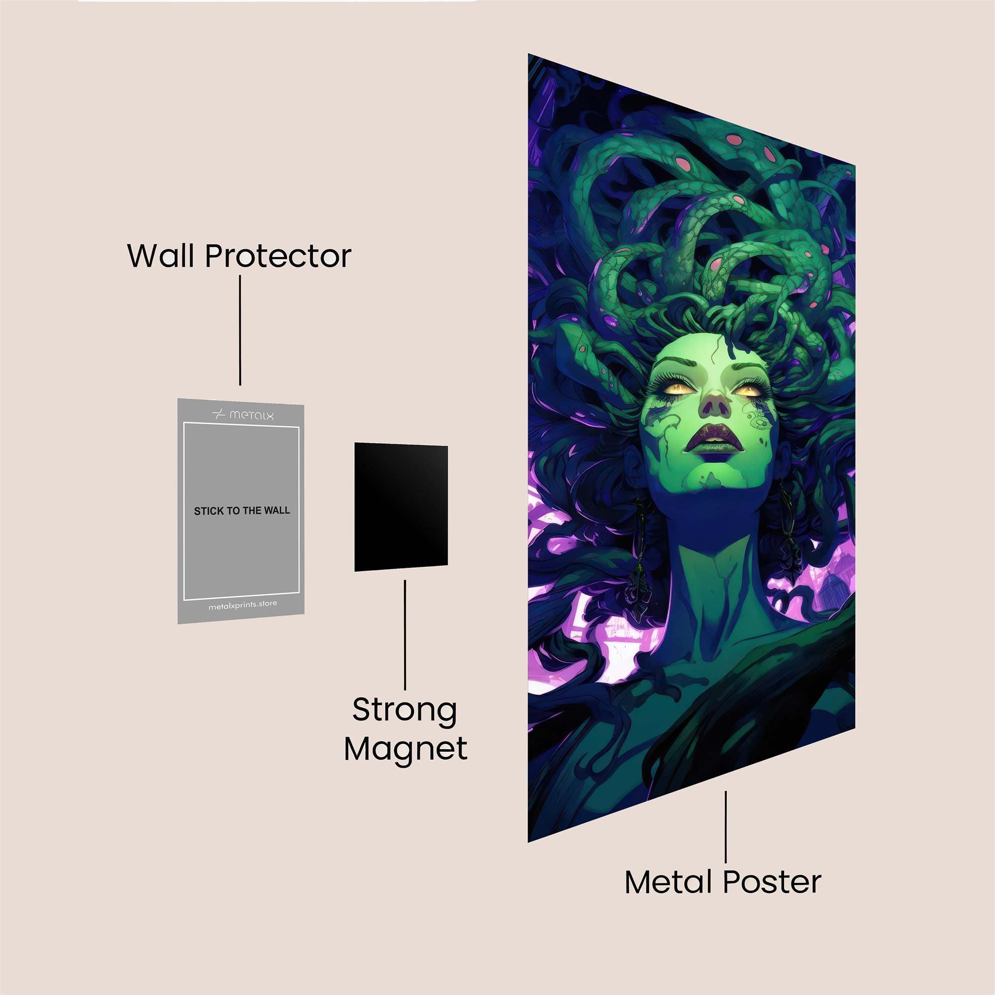 Medusa Enigmatic Safe Wall Magnetic / M