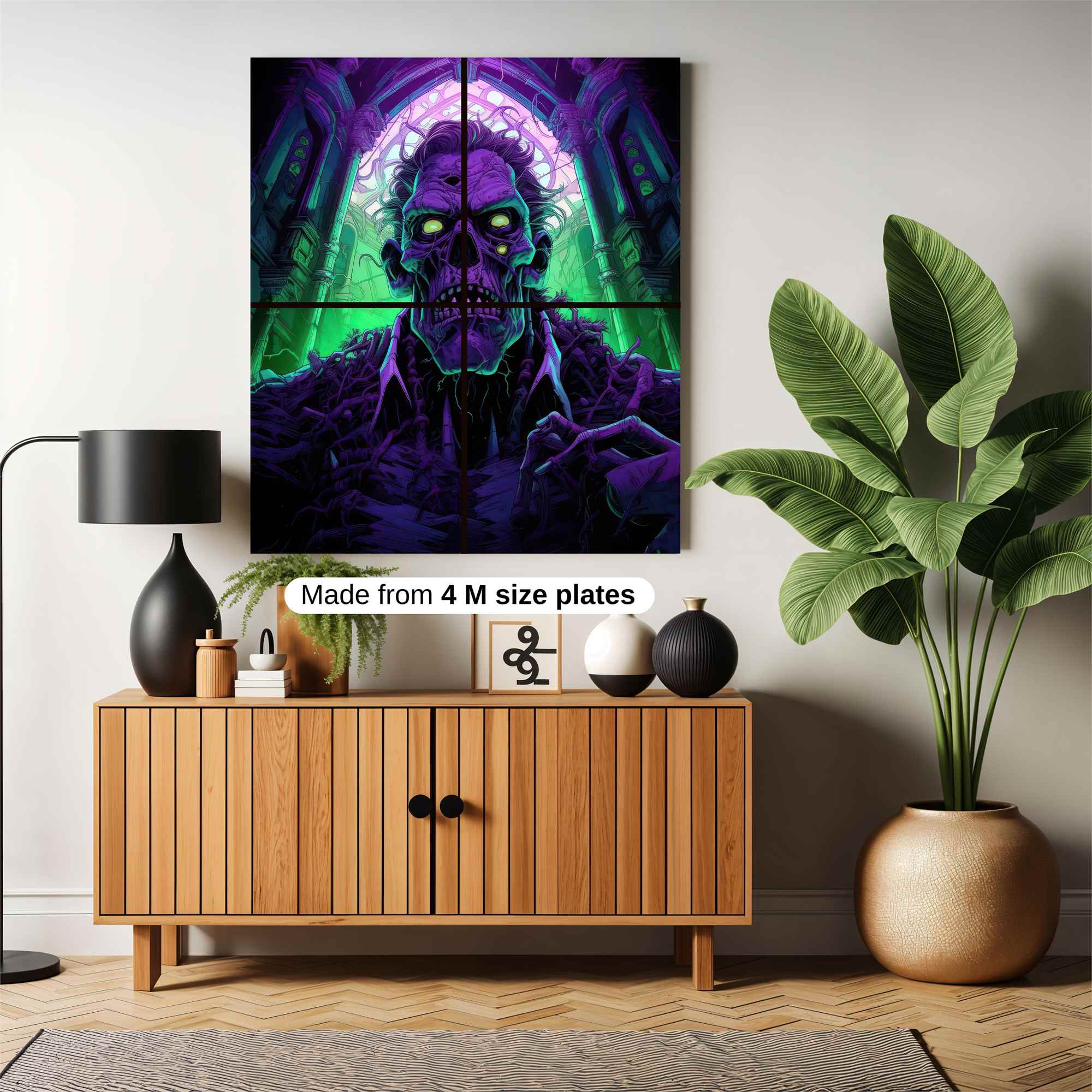 Zombie Gloom Safe Wall Magnetic / M