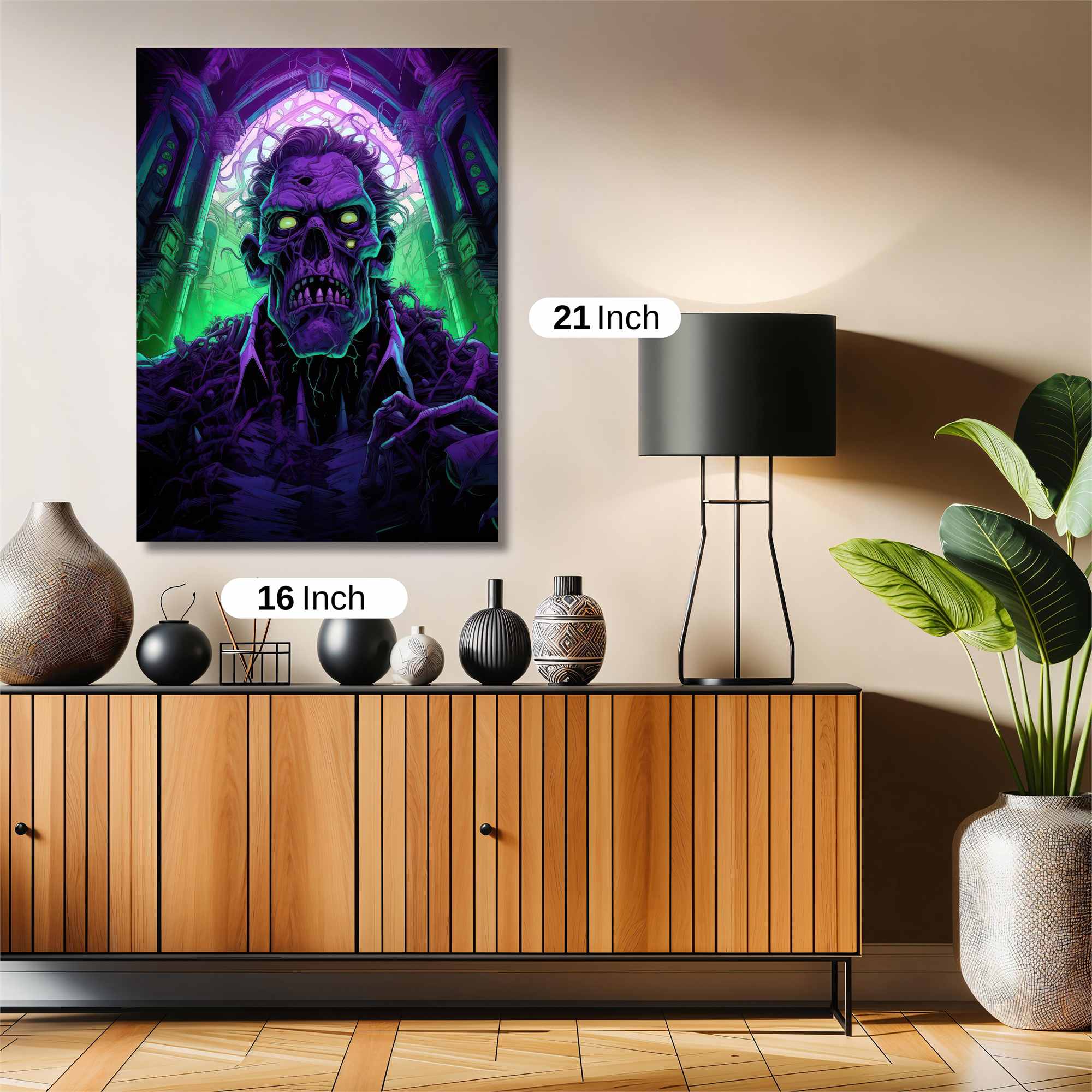Zombie Gloom Safe Wall Magnetic / M