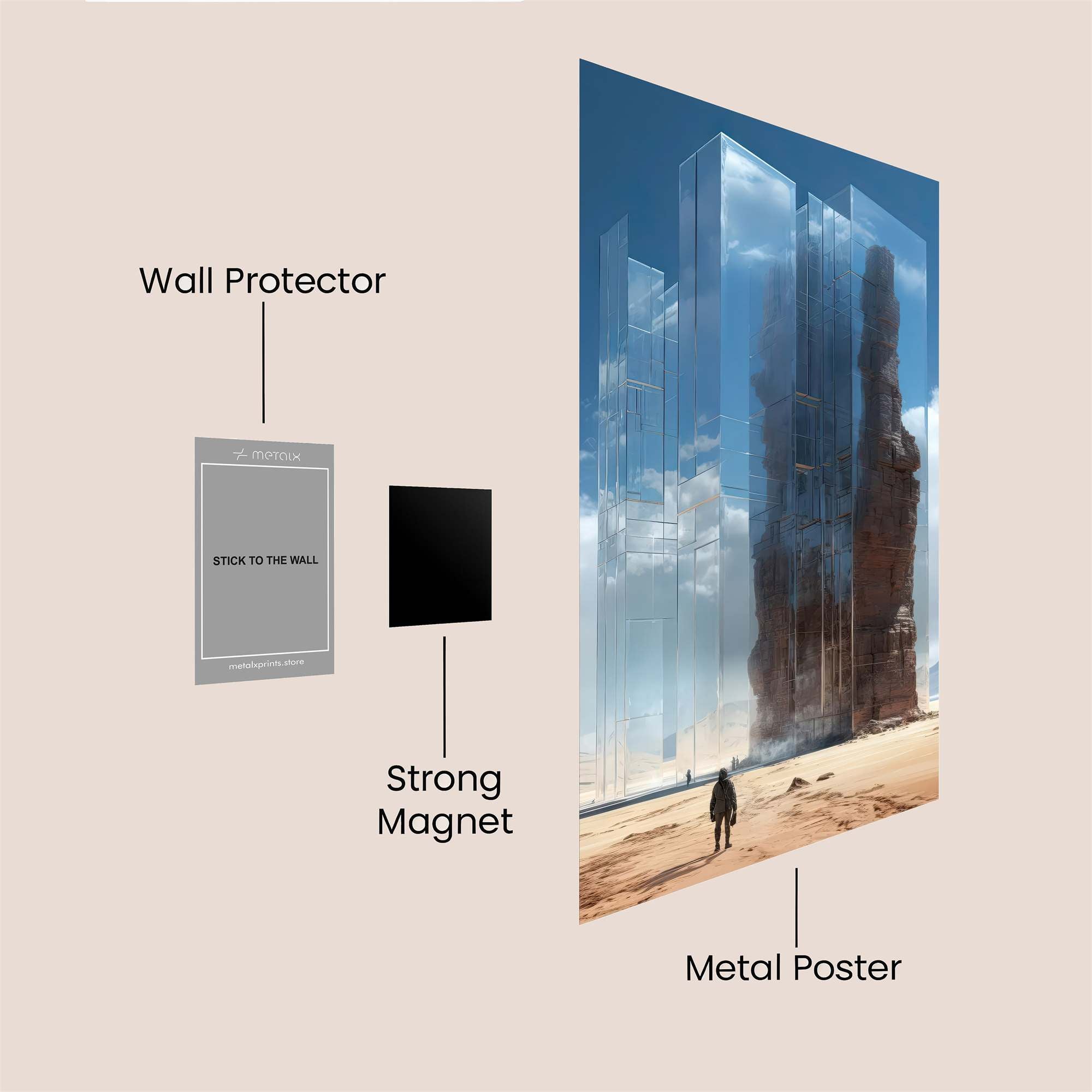 Monolith Mystery Safe Wall Magnetic / M