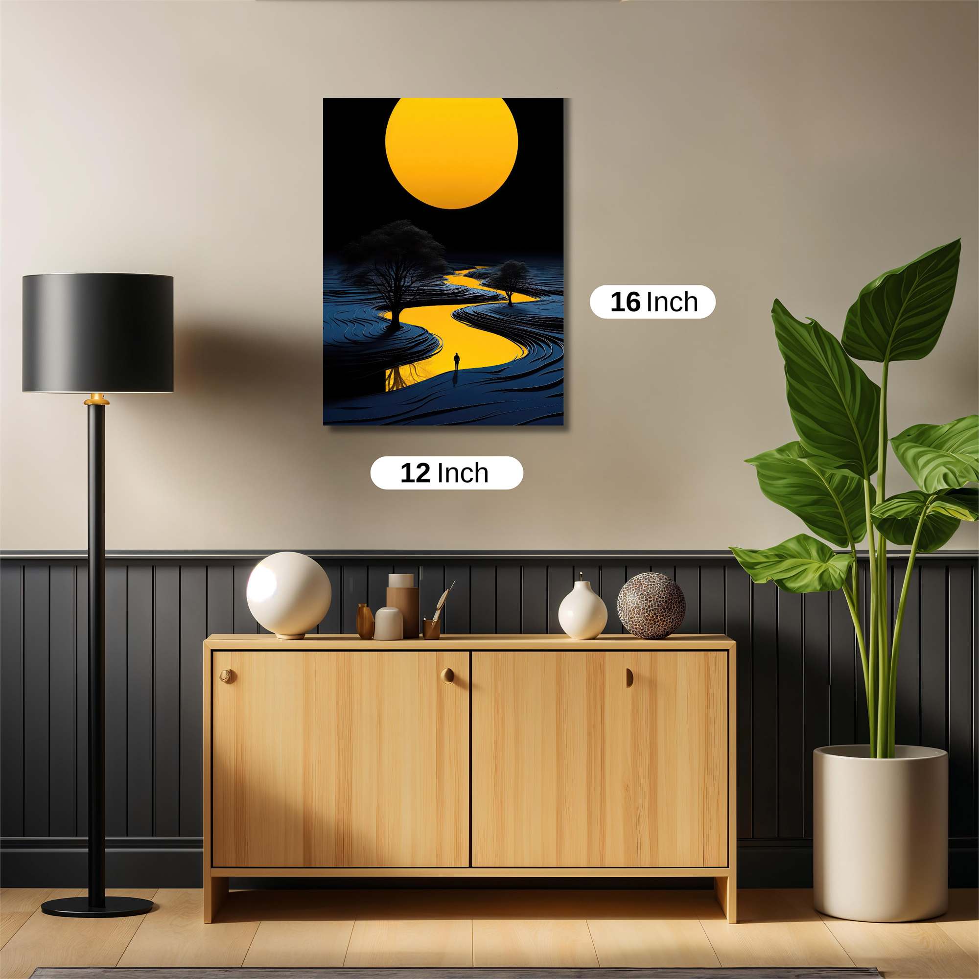 Sunlit Solitude Safe Wall Magnetic / M