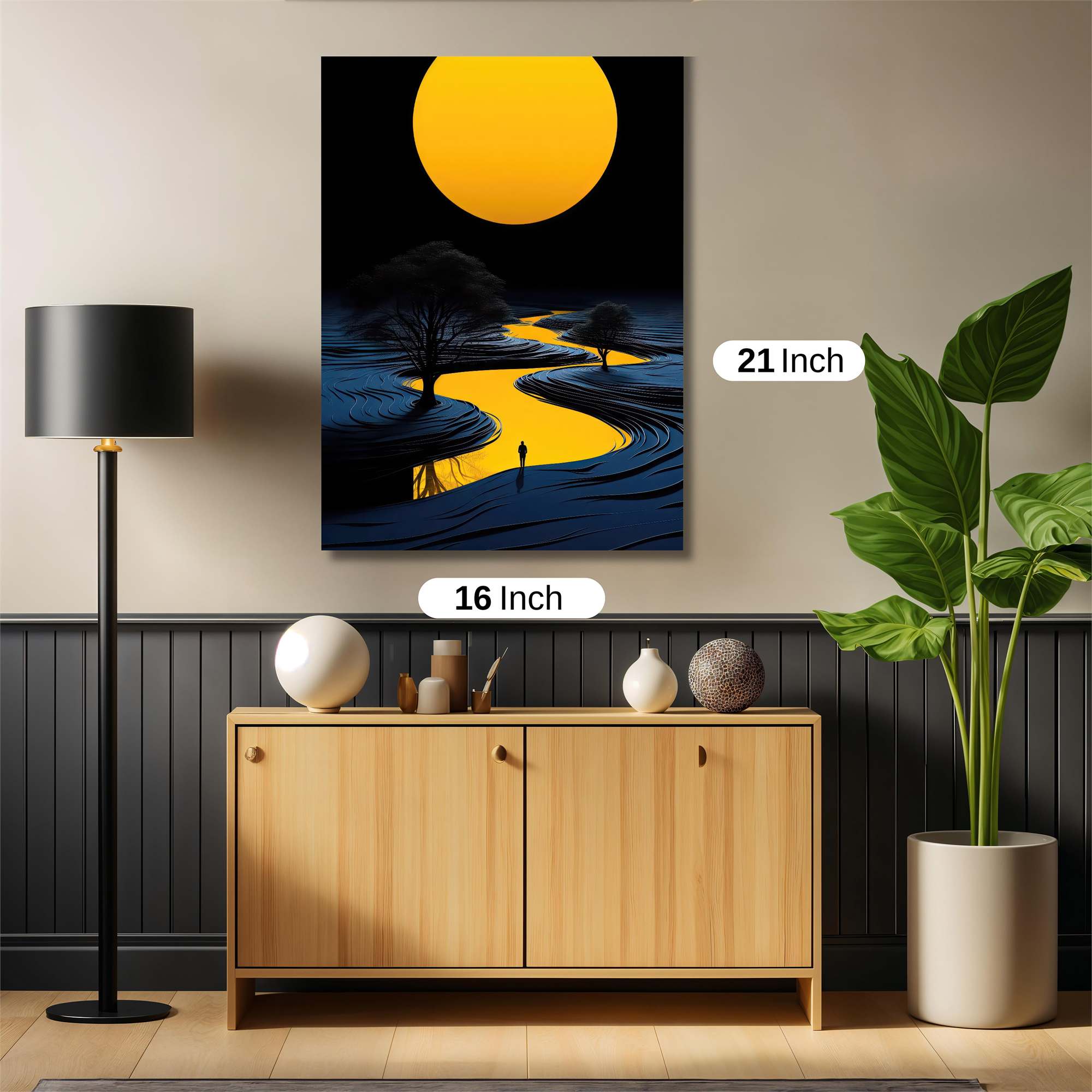 Sunlit Solitude Safe Wall Magnetic / M