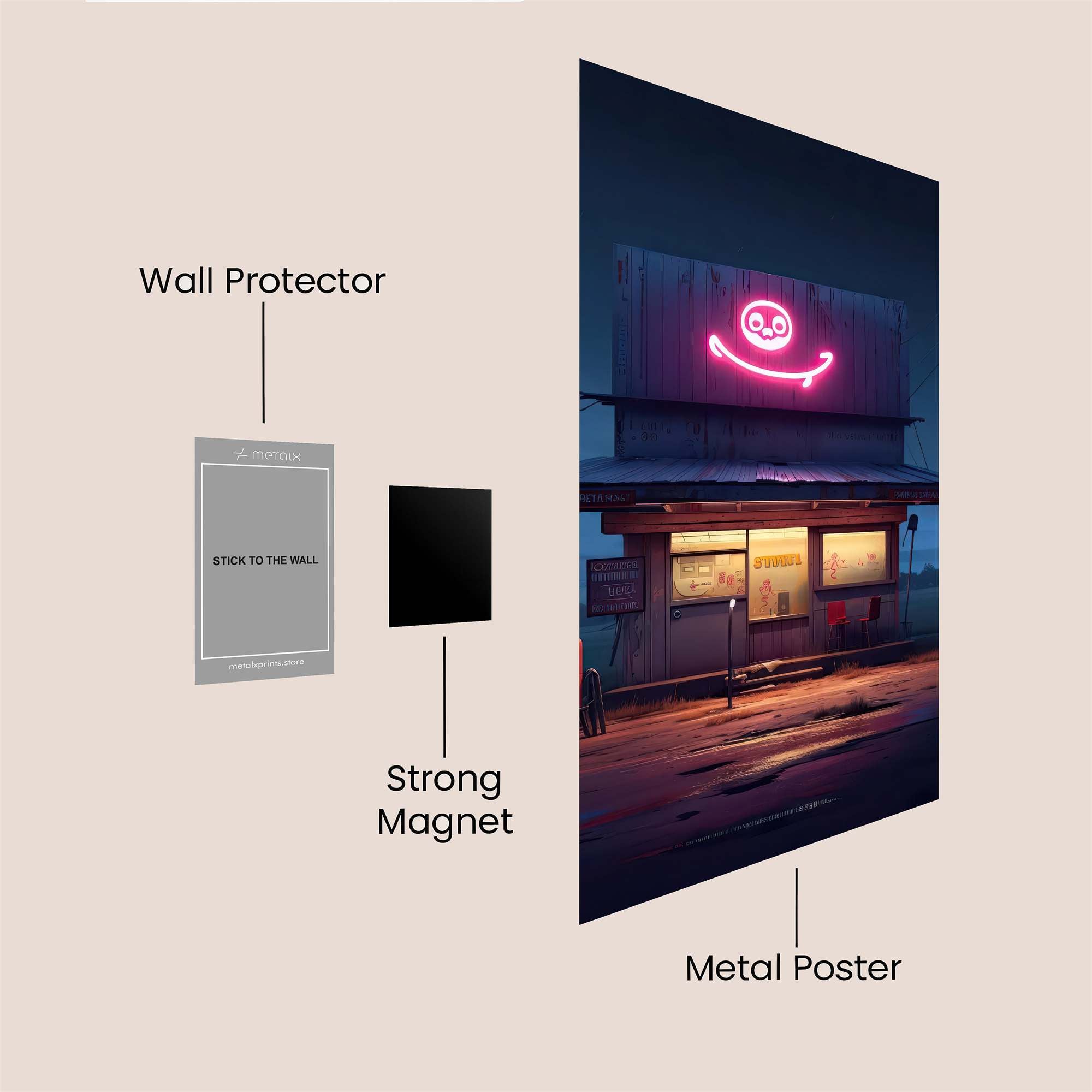 Smile Diner Safe Wall Magnetic / M