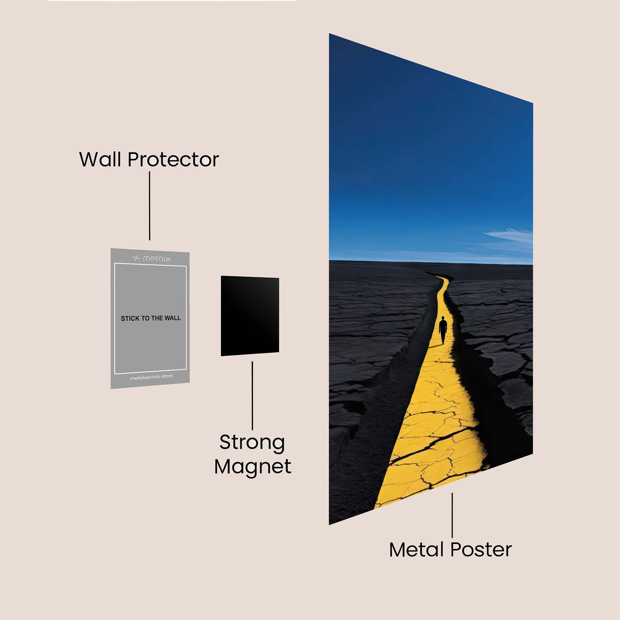 Journey Solitude Safe Wall Magnetic / M