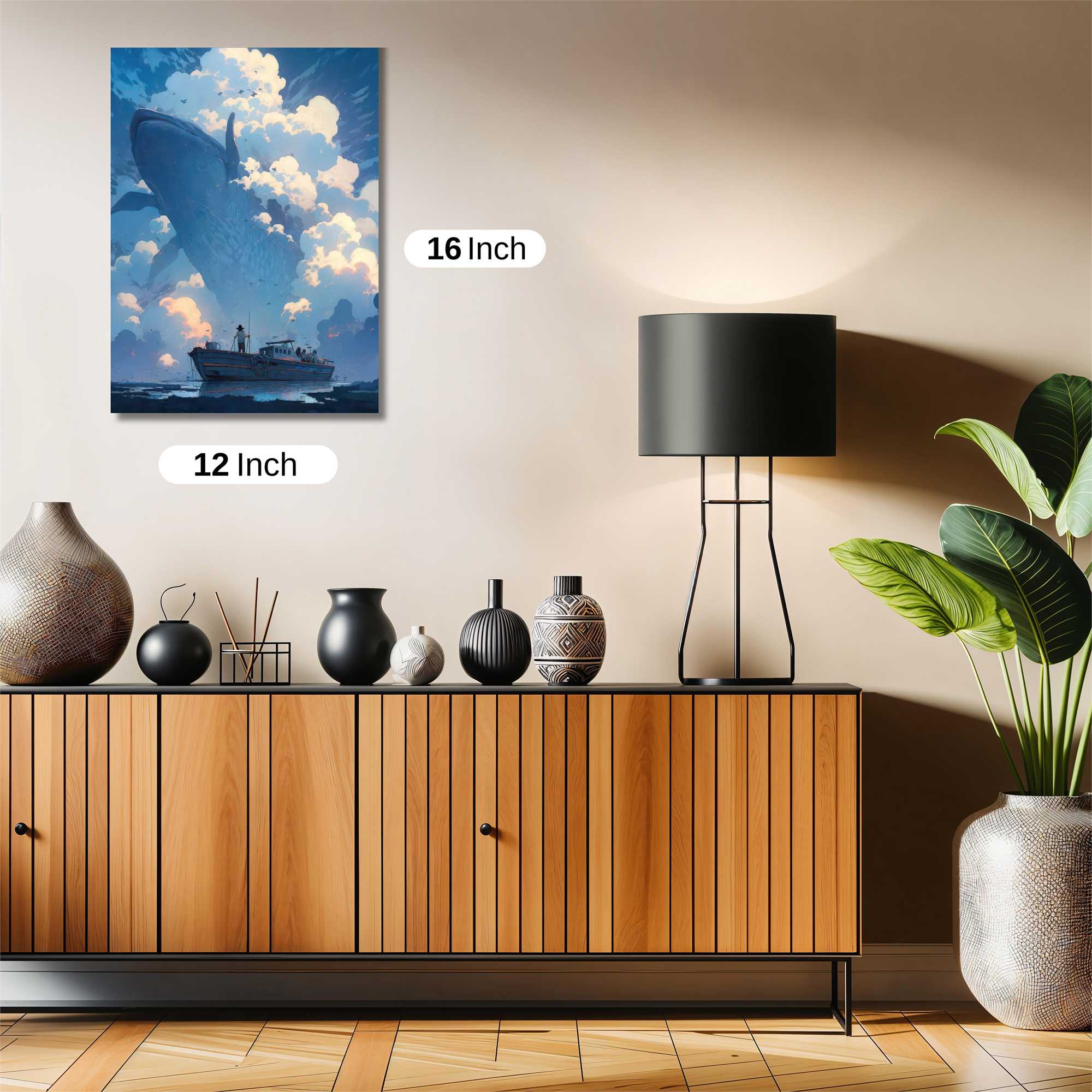 Whale Dreamscape Safe Wall Magnetic / M