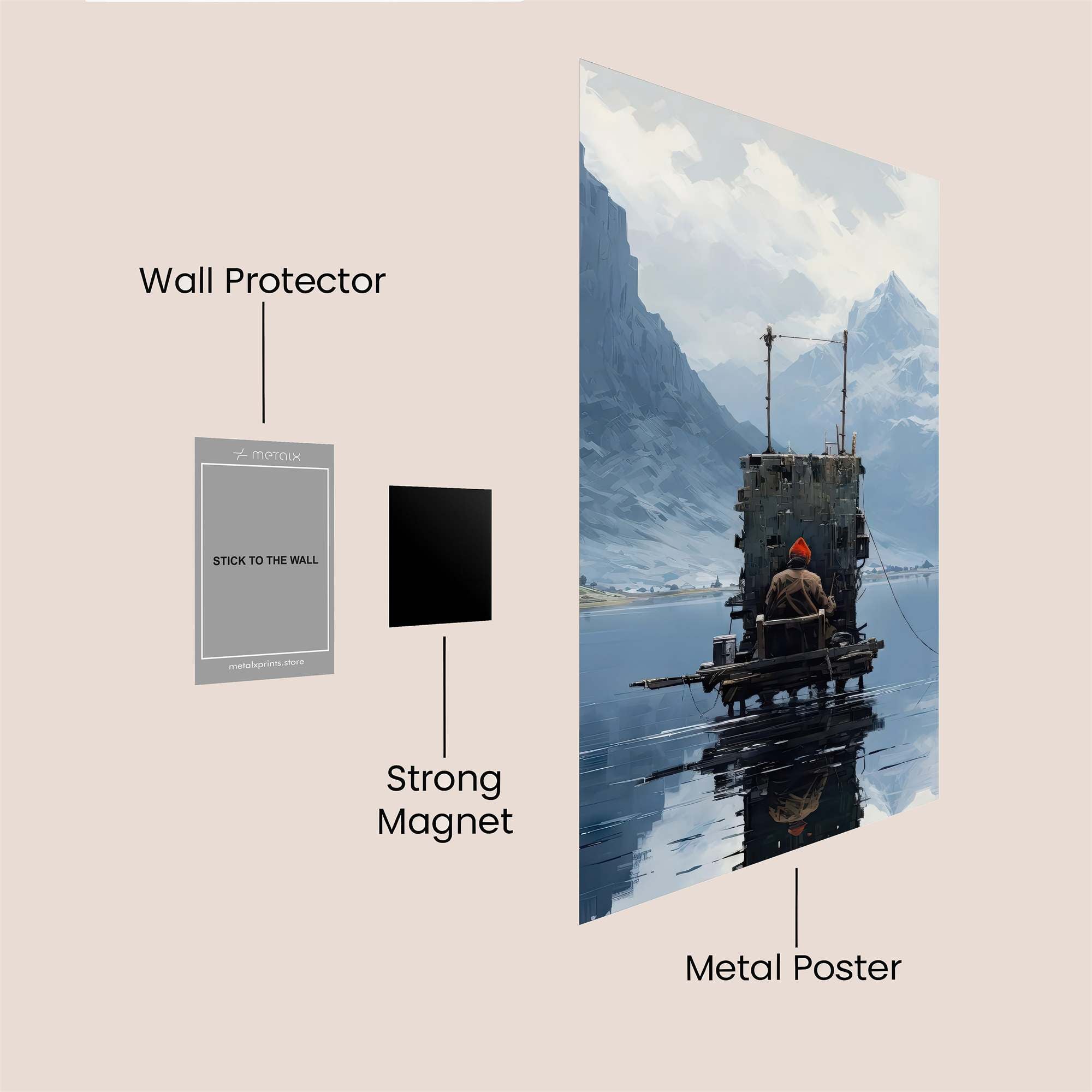 Fisherman's Solitude Safe Wall Magnetic / M