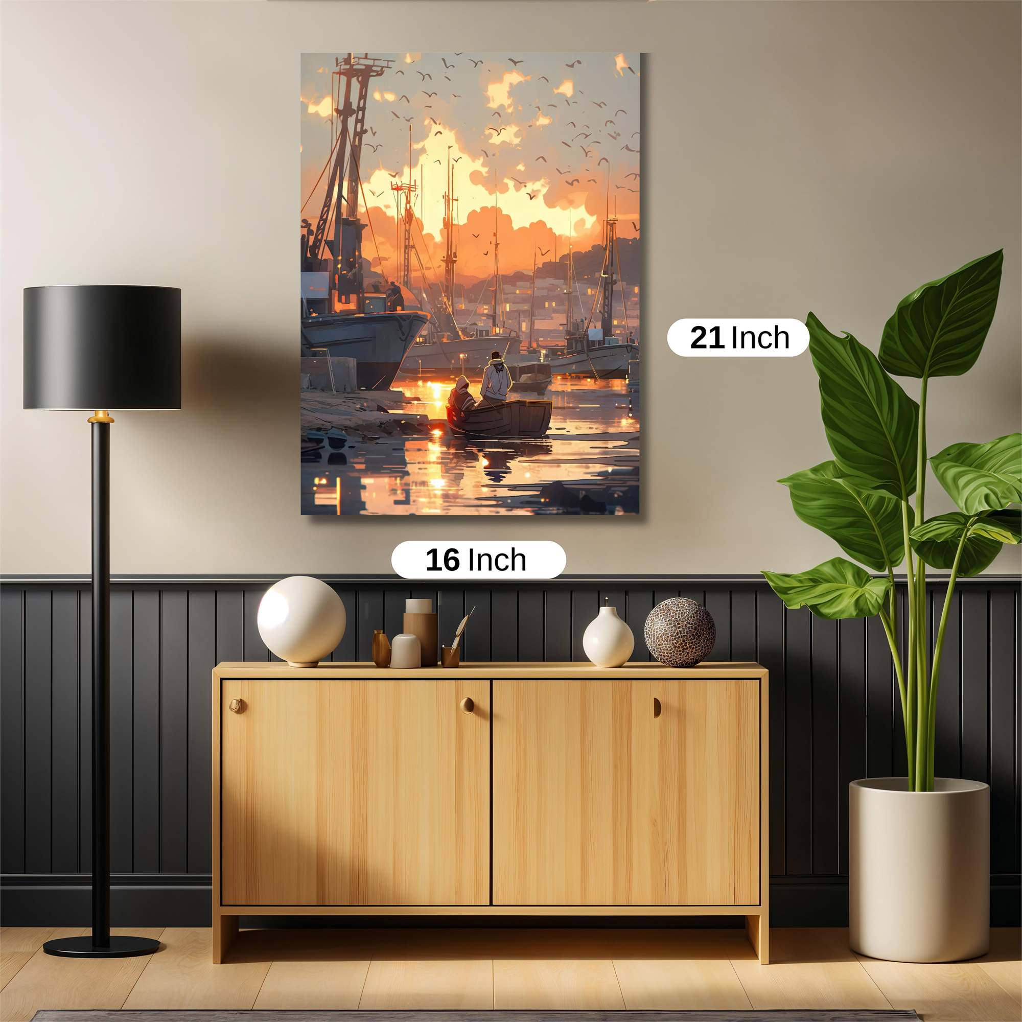 Sunset Serenity Safe Wall Magnetic / M