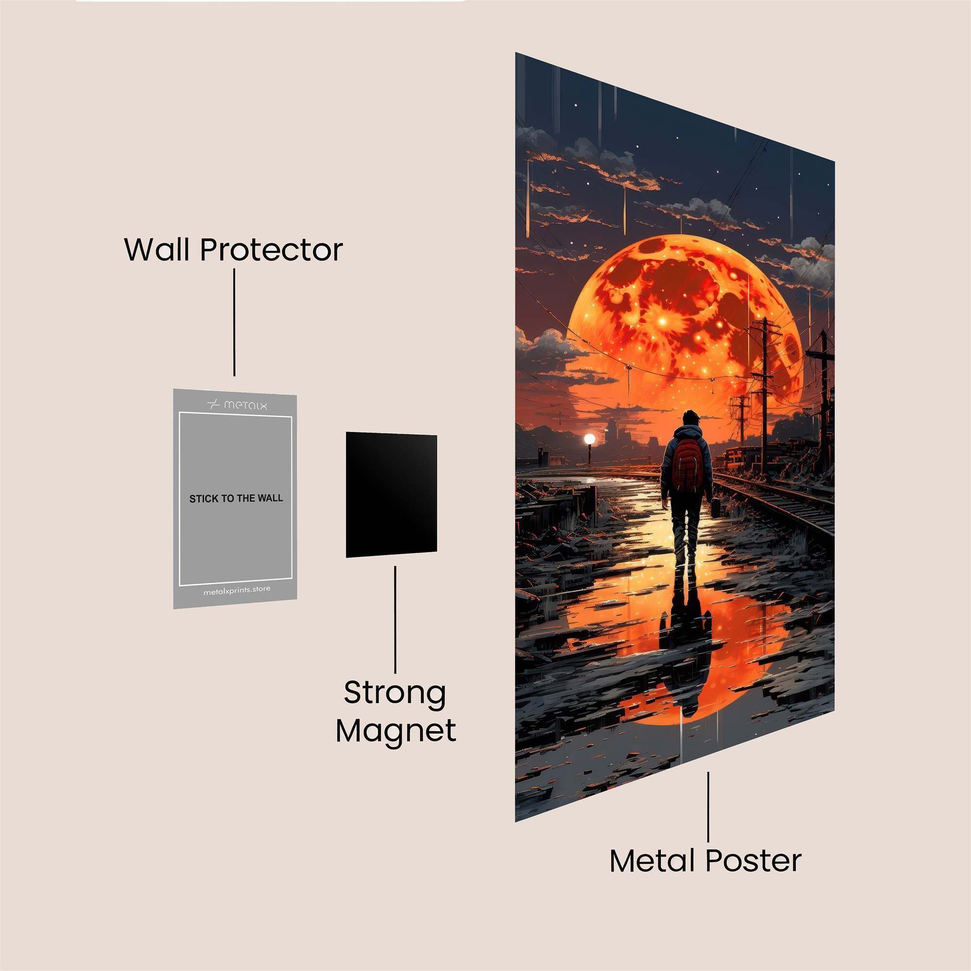 Journey Apocalyptic Safe Wall Magnetic / M