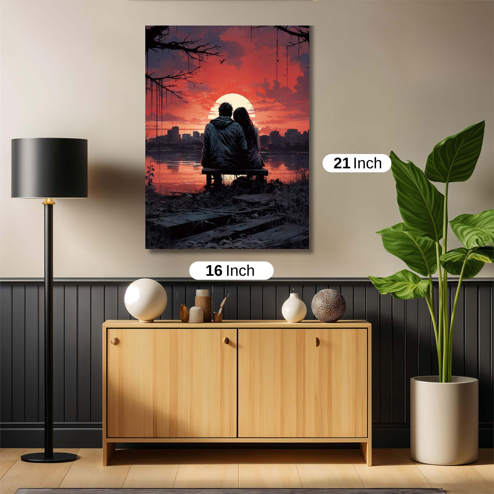 Sunset Serenity Safe Wall Magnetic / M