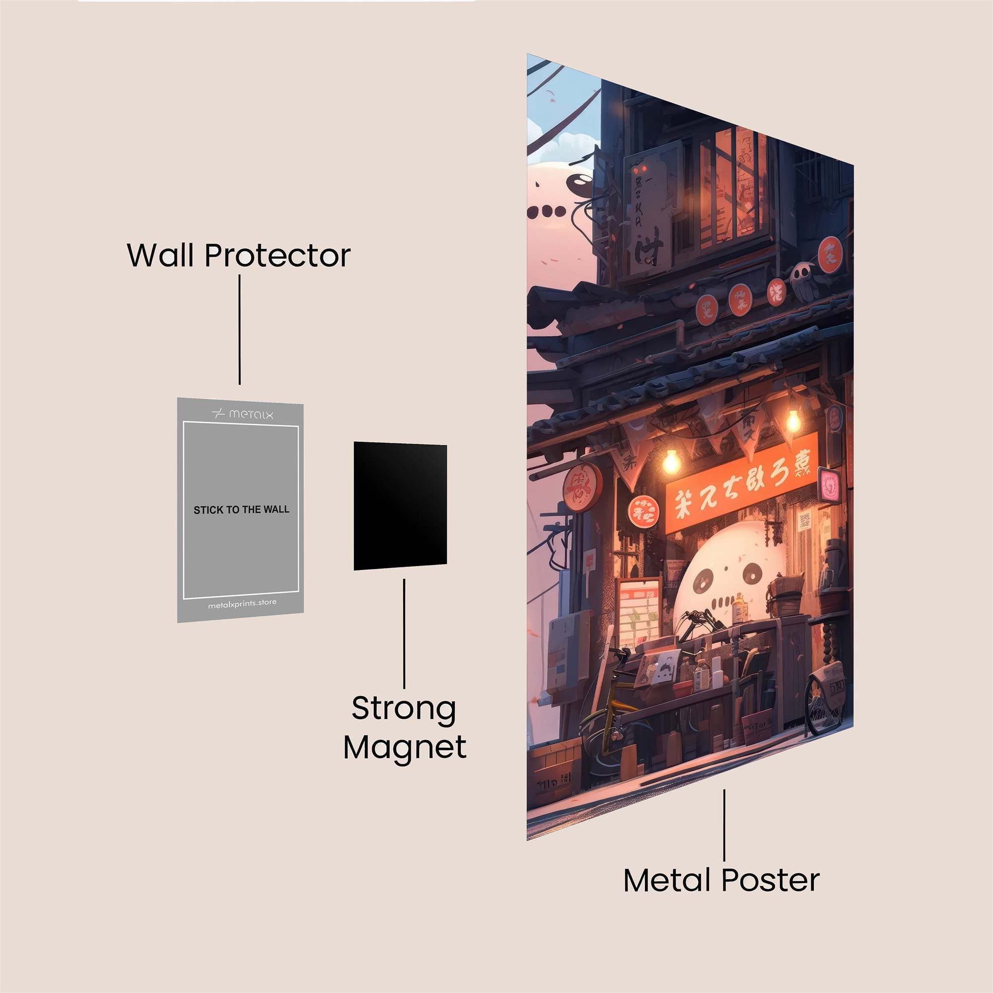 GhostlyWhimsy Safe Wall Magnetic / M