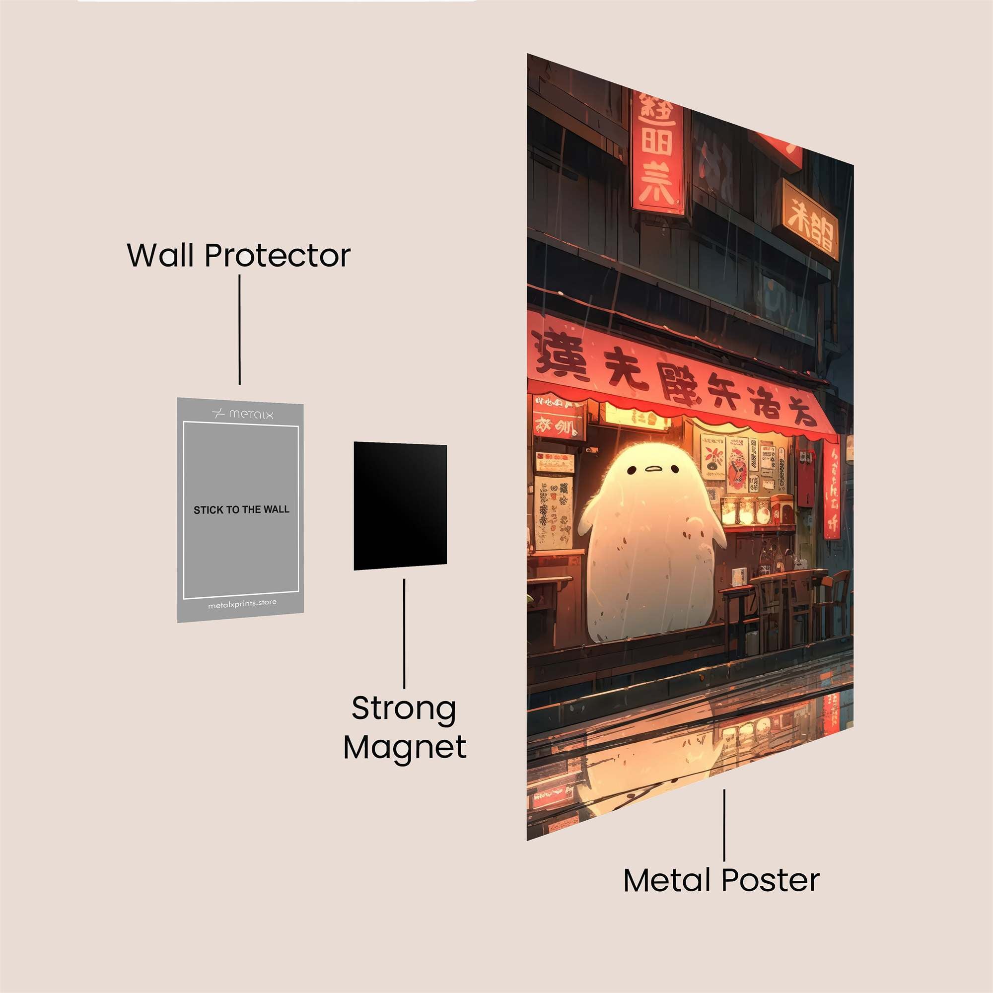 Ghostly Tranquil Safe Wall Magnetic / M