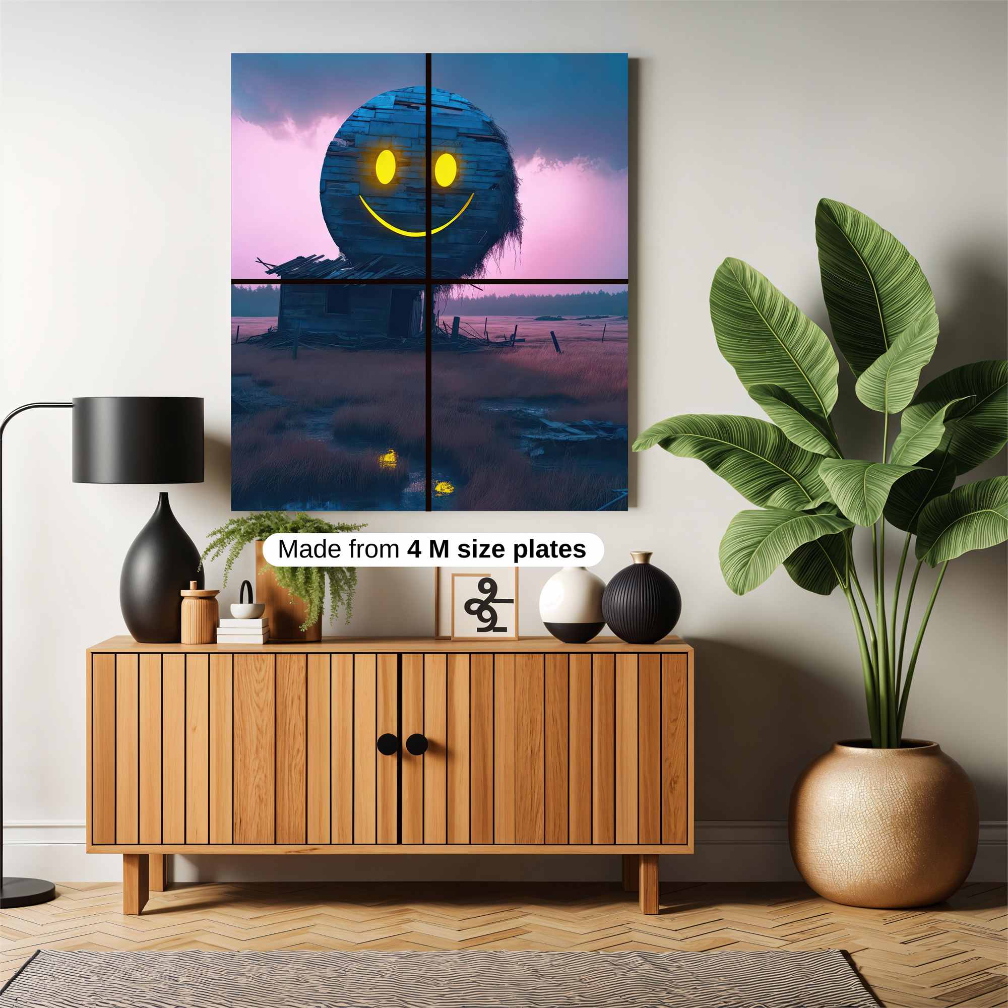 Smiley Desolate Safe Wall Magnetic / M