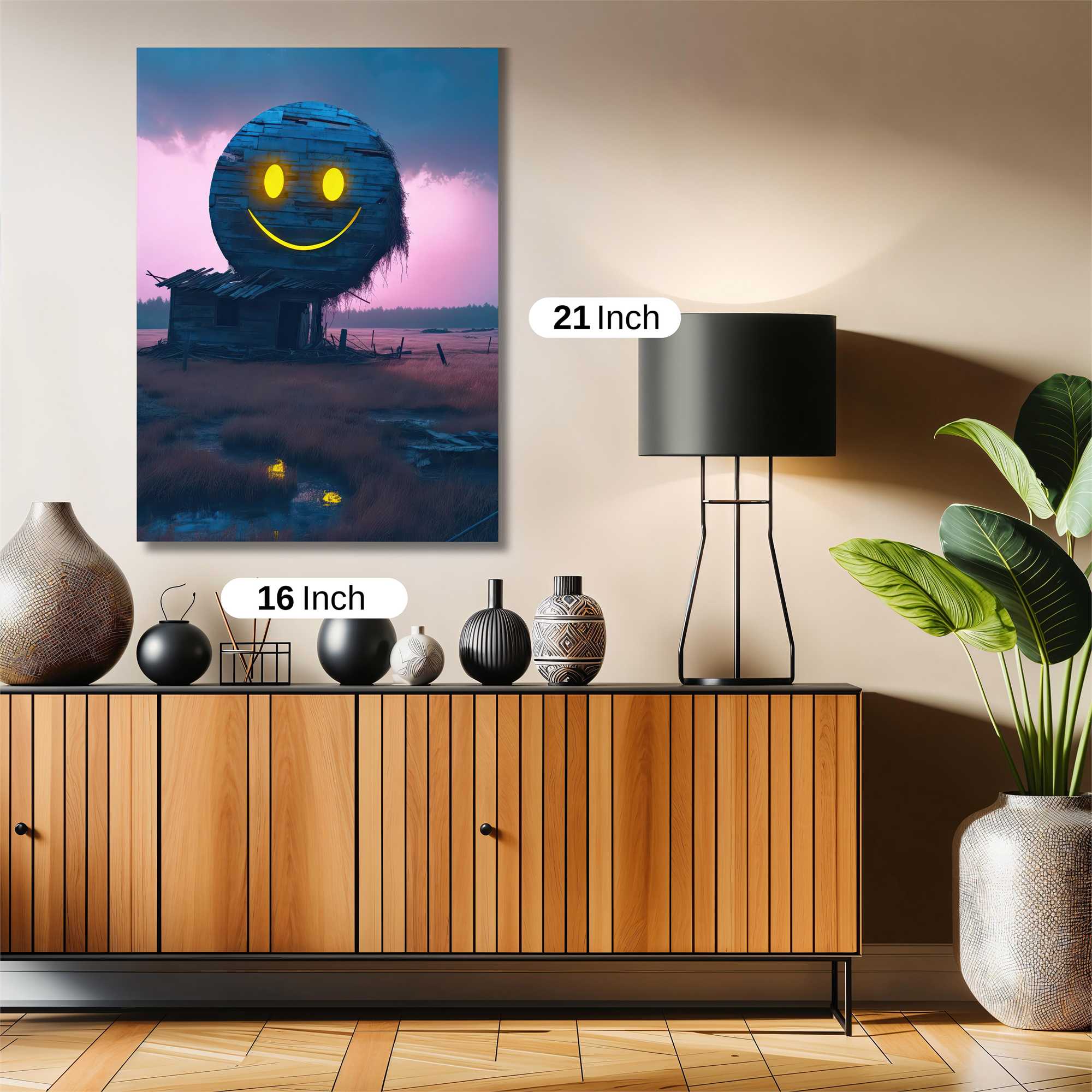 Smiley Desolate Safe Wall Magnetic / M