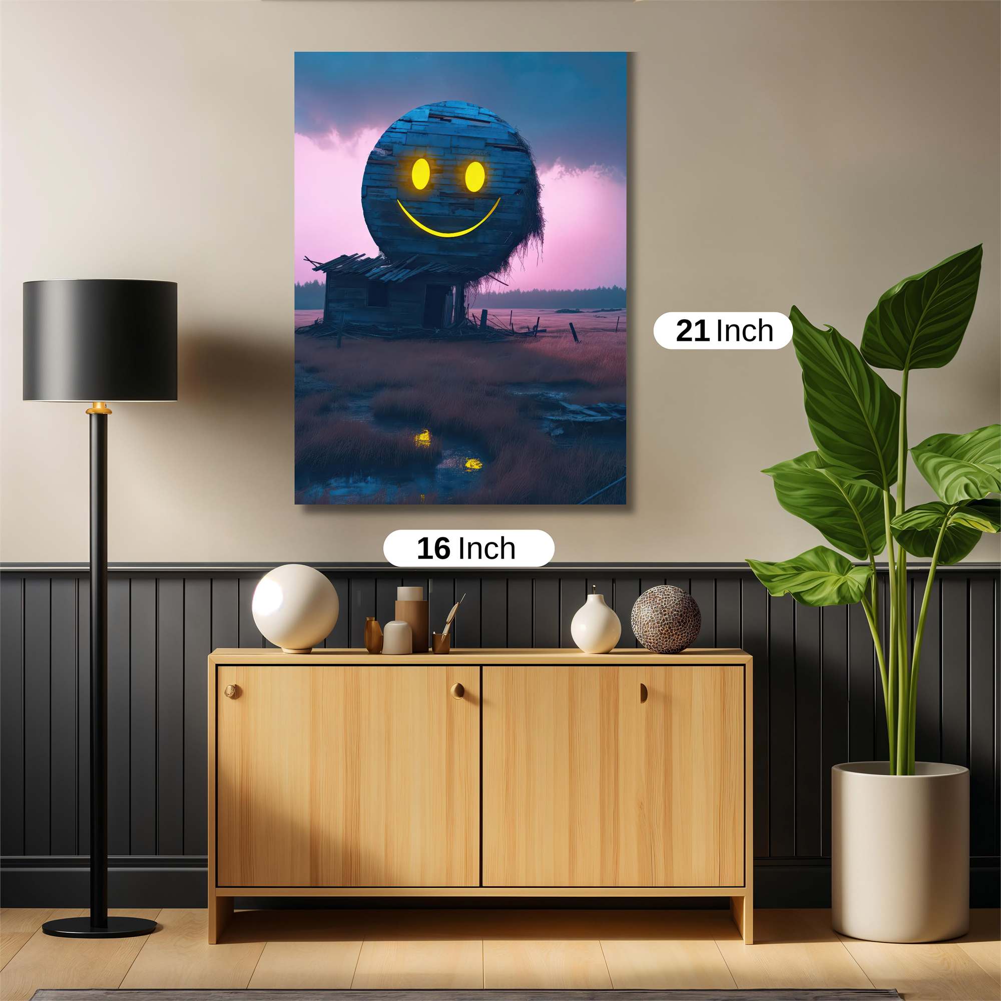 Smiley Desolate Safe Wall Magnetic / M