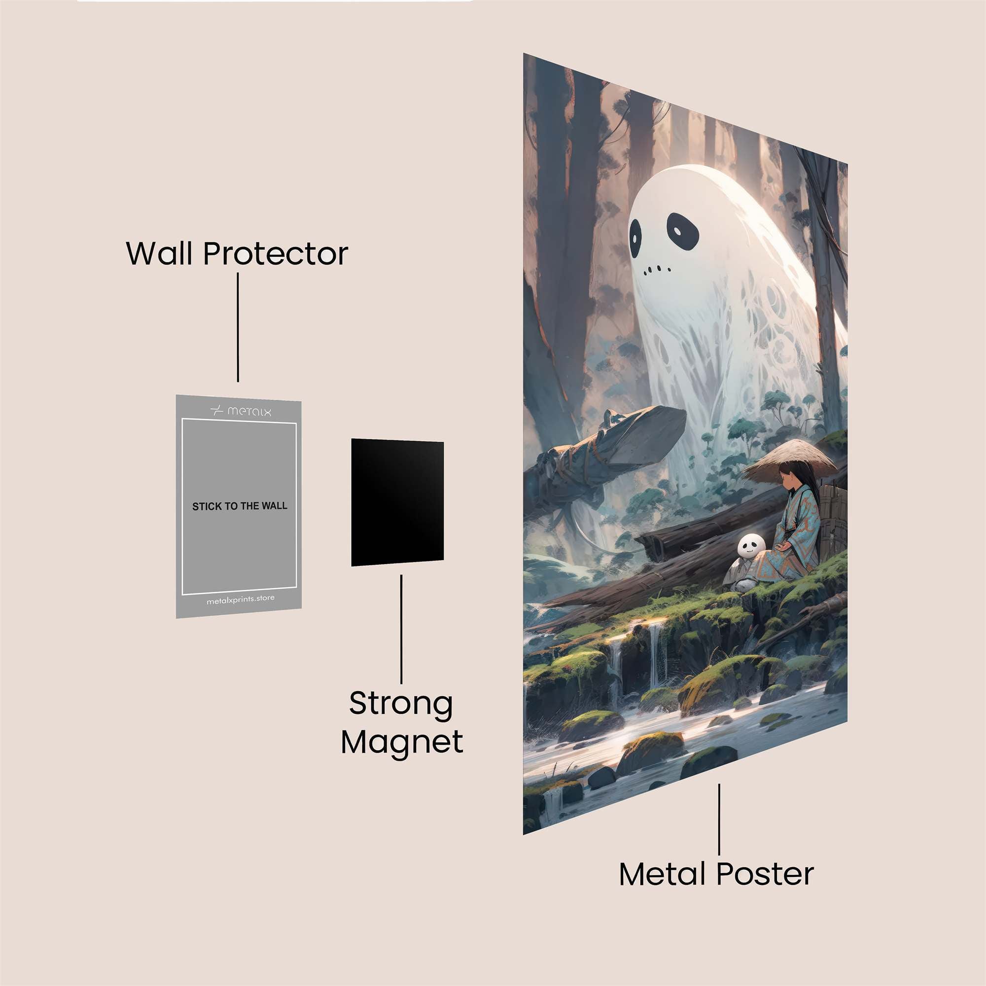 Ghostly Serenity Safe Wall Magnetic / M