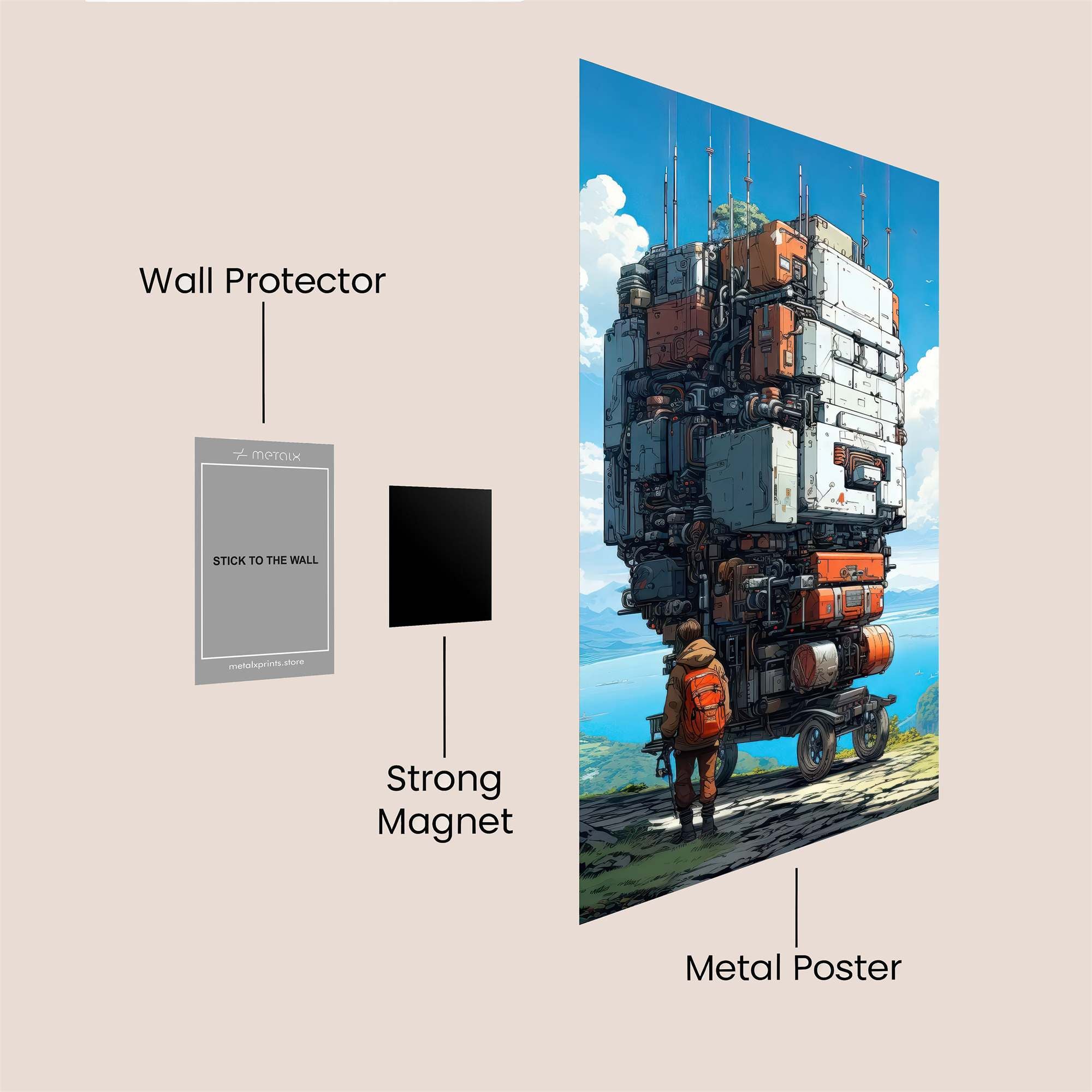 Mobile Fortress Safe Wall Magnetic / M
