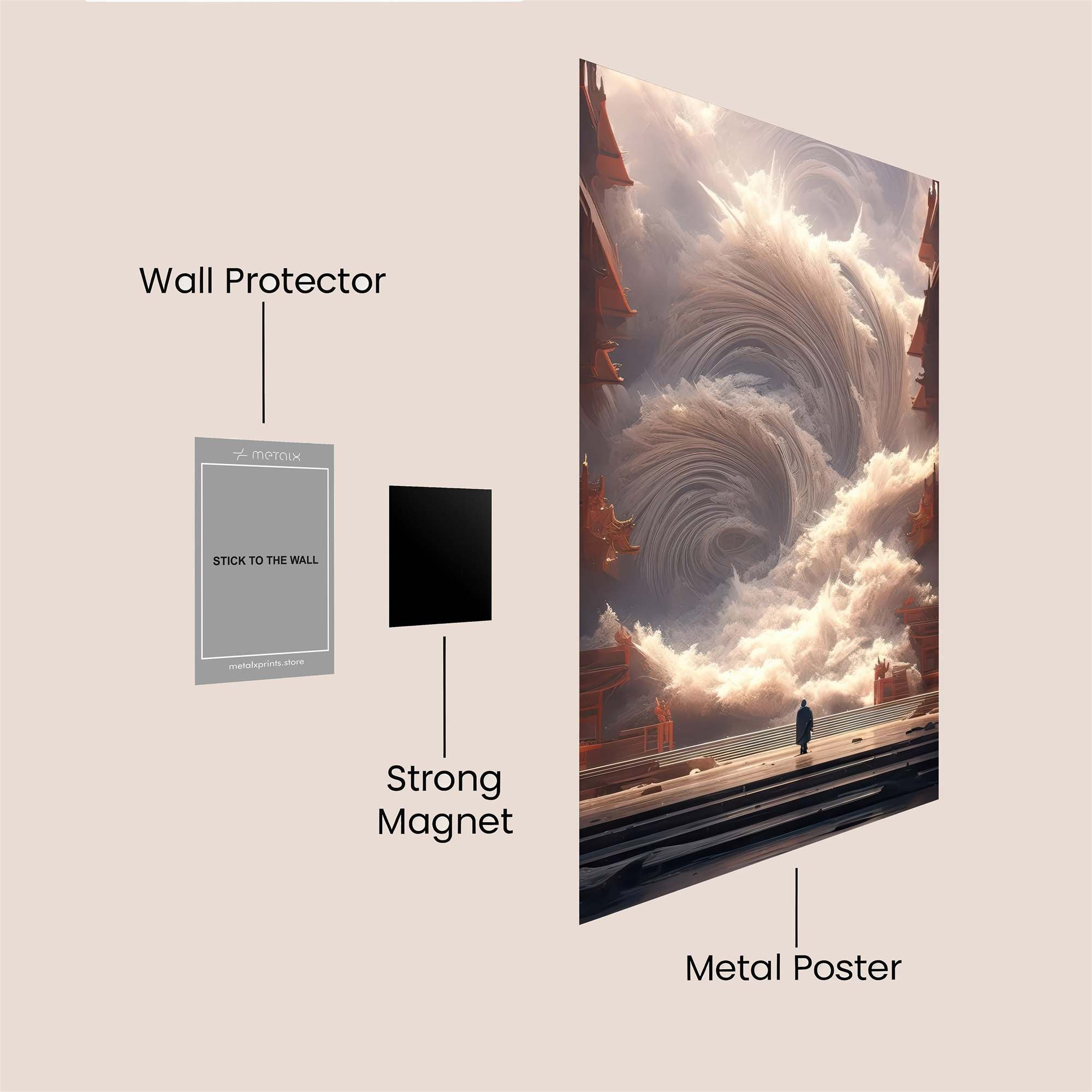 Skyward Whispers Safe Wall Magnetic / M