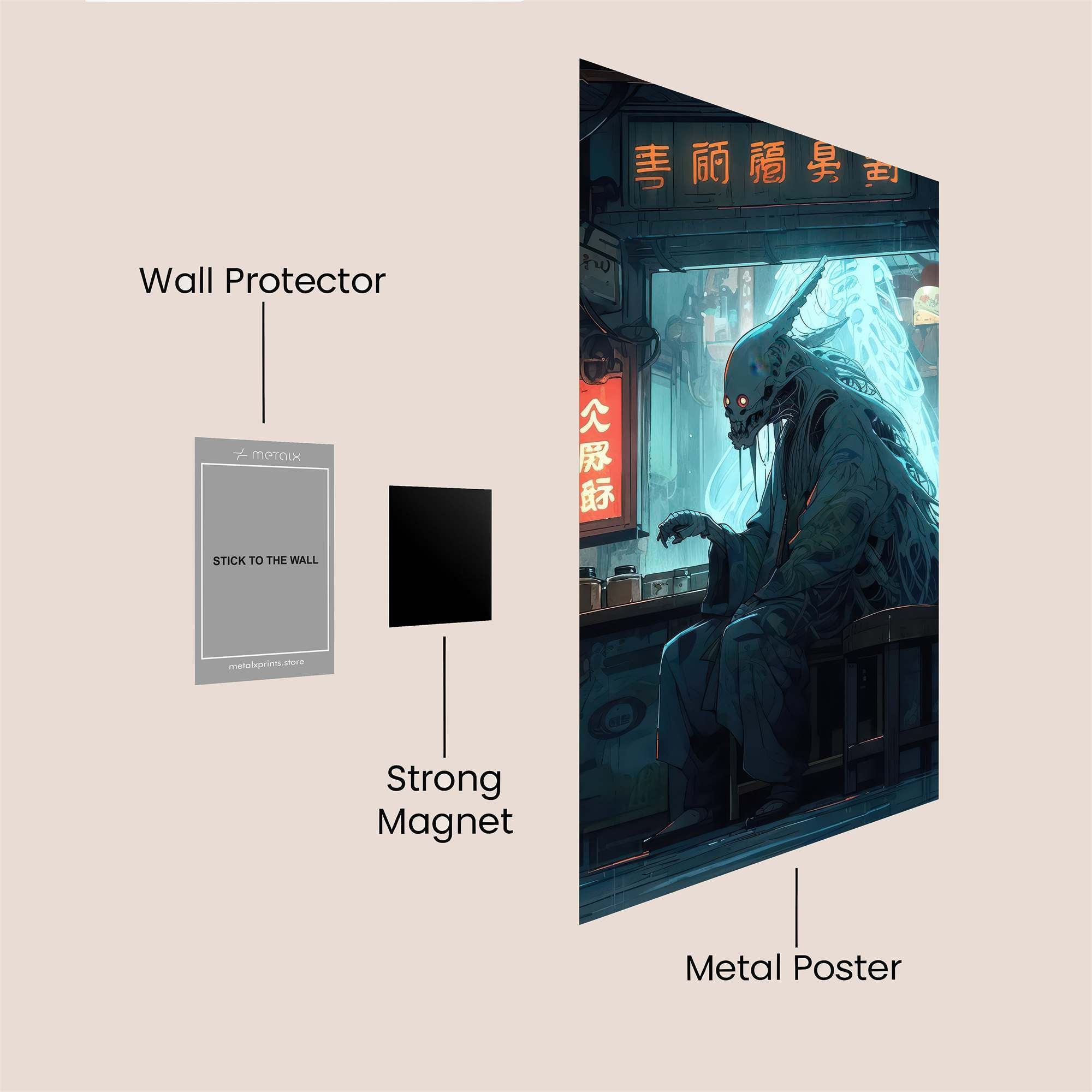 Demon Melancholy Safe Wall Magnetic / M