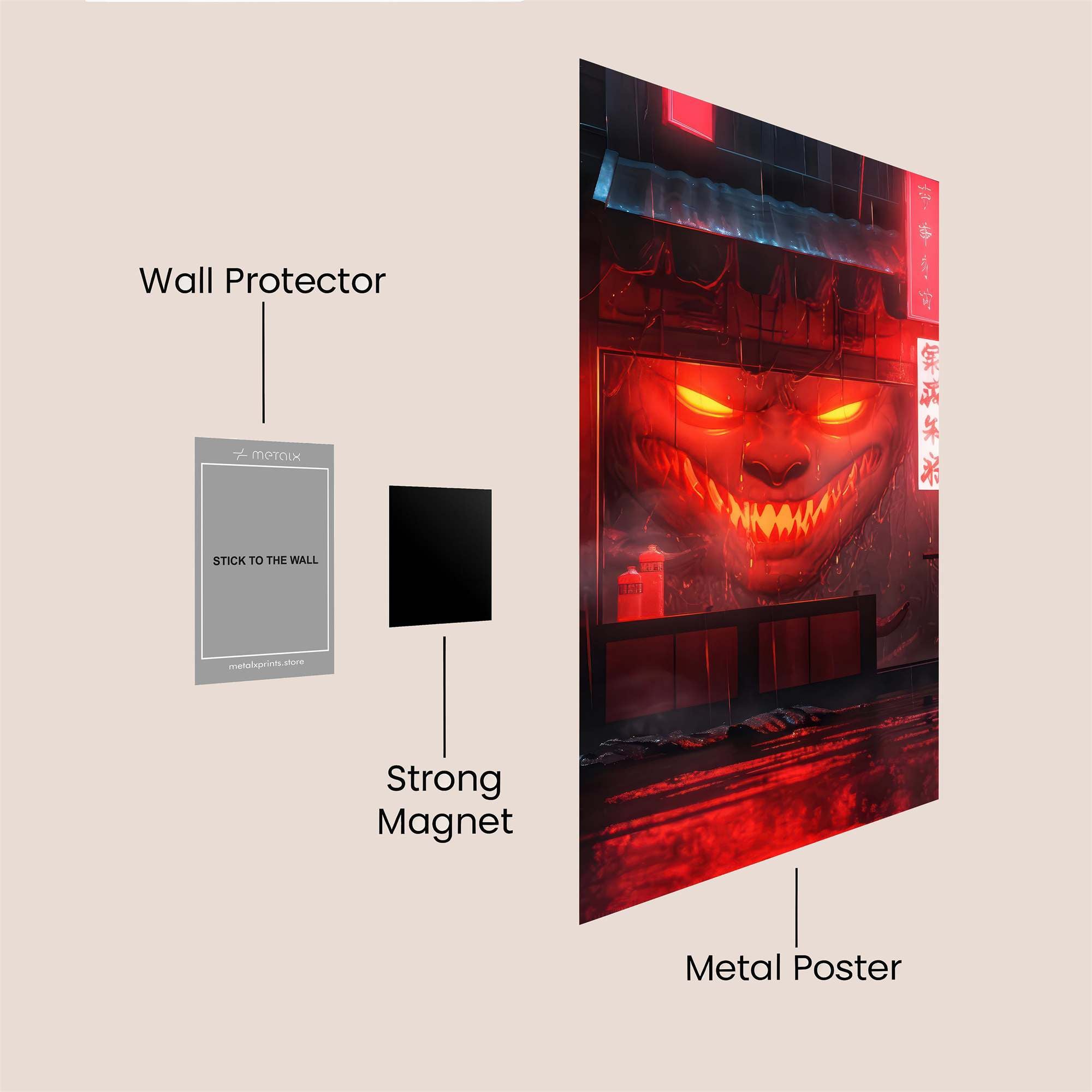 Demon Glow Safe Wall Magnetic / M